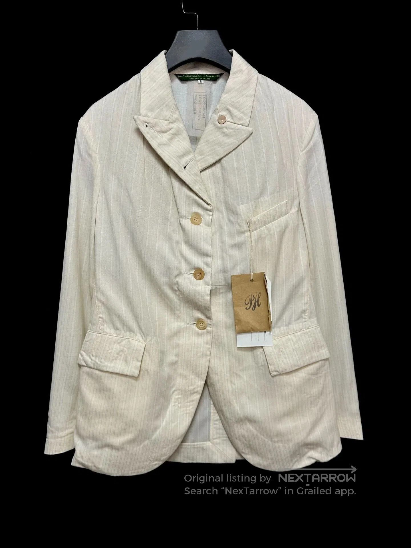 Paul Harnden Shoemakers Paul Harnden Striped Wool Blazer. Size S / US 4 / IT 40 - 2 Thumbnail