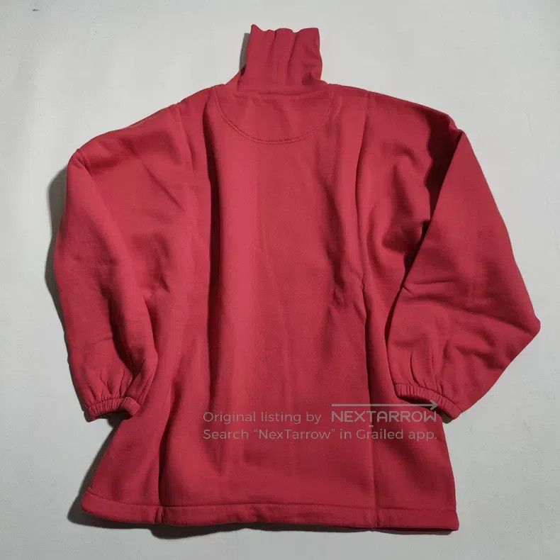 Balenciaga Balenciaga Red High Neck Sweatshirt Size US XS / EU 42 / 0 - 5 Thumbnail