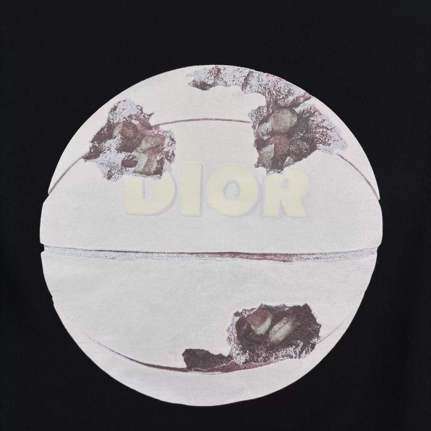Dior Dior Distressed Crystal Basketball Print Tee S (New) Size US S / EU 44-46 / 1 - 5 Thumbnail