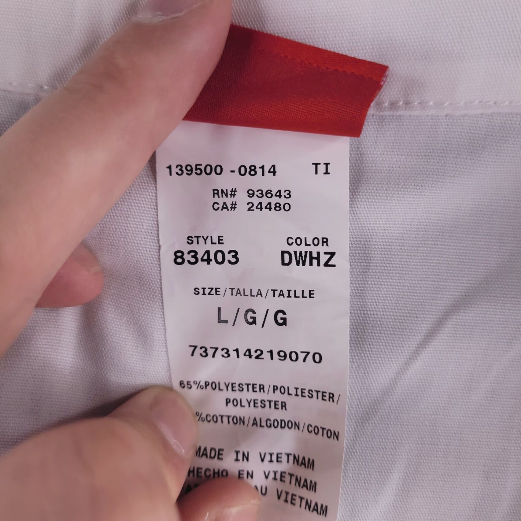 Dickies Dickies Lab Coat Unisex Large White Medical Coat Size US L / EU 52-54 / 3 - 5 Thumbnail