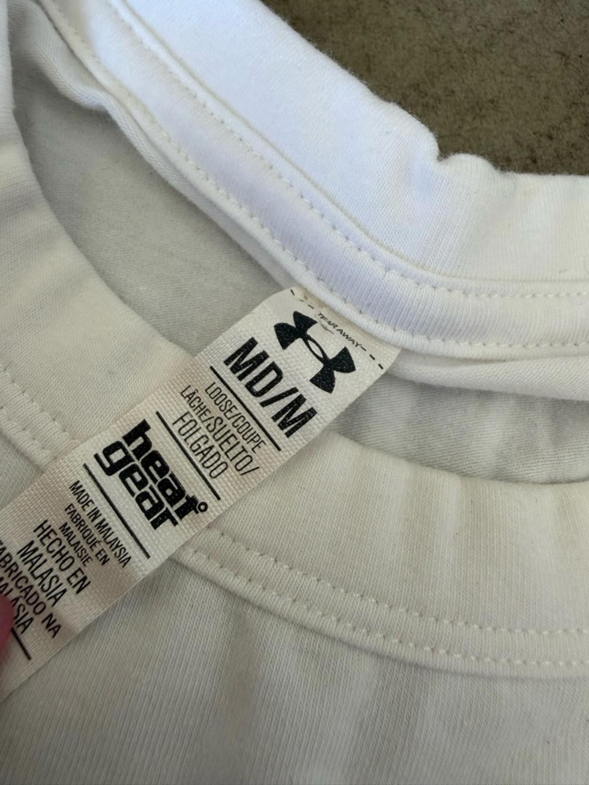 Under Armour Under Armour / Project Rock Blood Sweat Respect Tank / White Size M / US 6-8 / IT 42-44 - 2 Thumbnail