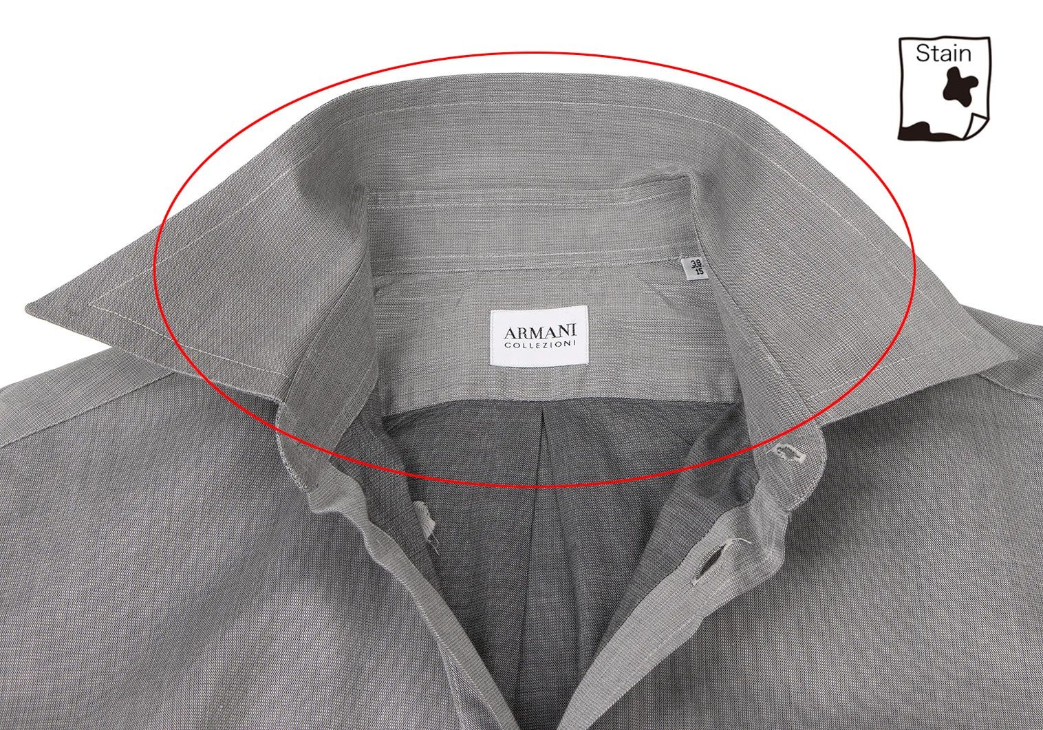 Armani Collezioni Snap Button-Down Shirt in Gray Size 38 Size US XXS / EU 40 - 6 Thumbnail