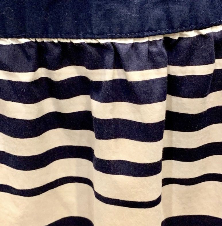 Other Maurices Navy & White Striped Skirt Size Large Smocked Waist Size 42" / US 20 - 3 Thumbnail