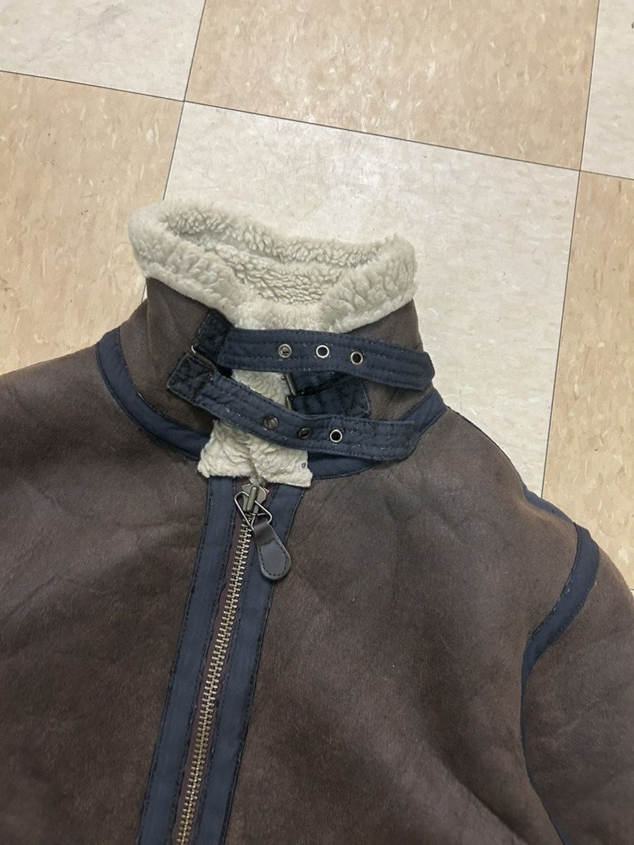 Alpha Industries B-3 U.S. ARMY AIR FORCE" sherpa lined suede BOMBER JACKET Size US M / EU 48-50 / 2 - 3 Thumbnail