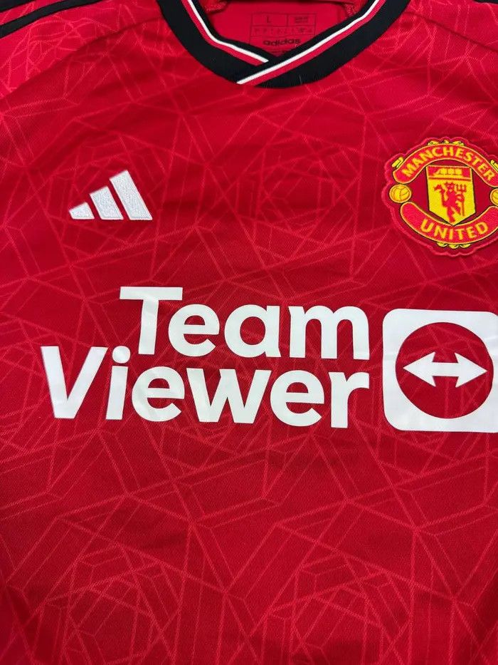 Adidas Adidas Manchester United 2023 2024 Rashford #10 Home Jersey Size US L / EU 52-54 / 3 - 6 Thumbnail