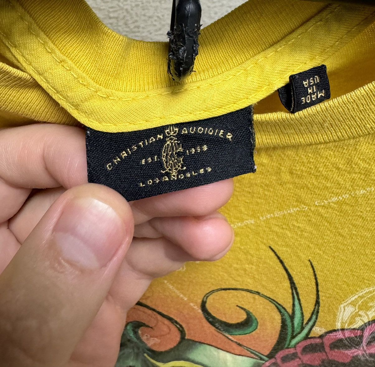 Christian Audigier Christian Audigier fullprint yellow t-shirt M Size US M / EU 48-50 / 2 - 4 Thumbnail