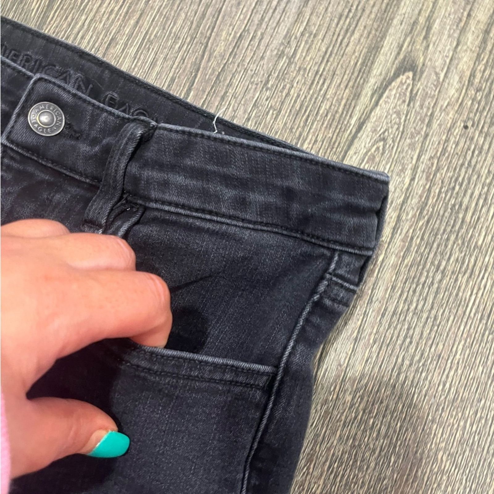 American Eagle Outfitters American Eagle The Dream Jeans Skinny High Rise Stretch Size 30" / US 8 / IT 44 - 4 Thumbnail