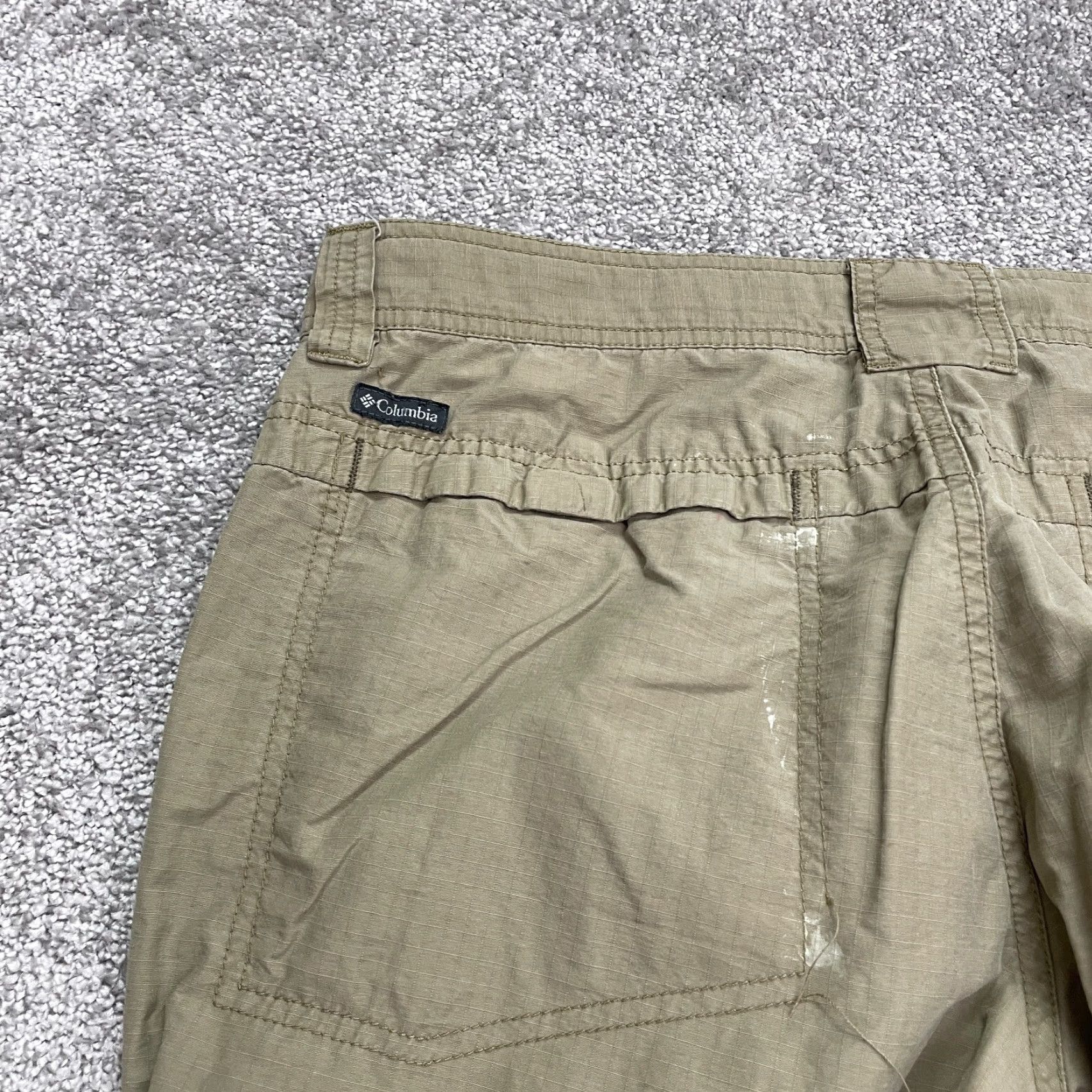 Vintage Columbia Pants Mens 36W 34L Cargo Straight Leg Brown Outdoor Lined Pocket Cargo Pant Size US 36 / EU 52 - 3 Thumbnail