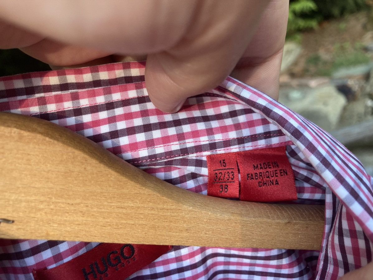 Hugo Boss Hugo Boss Red Label Plaid button-down shirt spread collar Size US S / EU 44-46 / 1 - 3 Thumbnail
