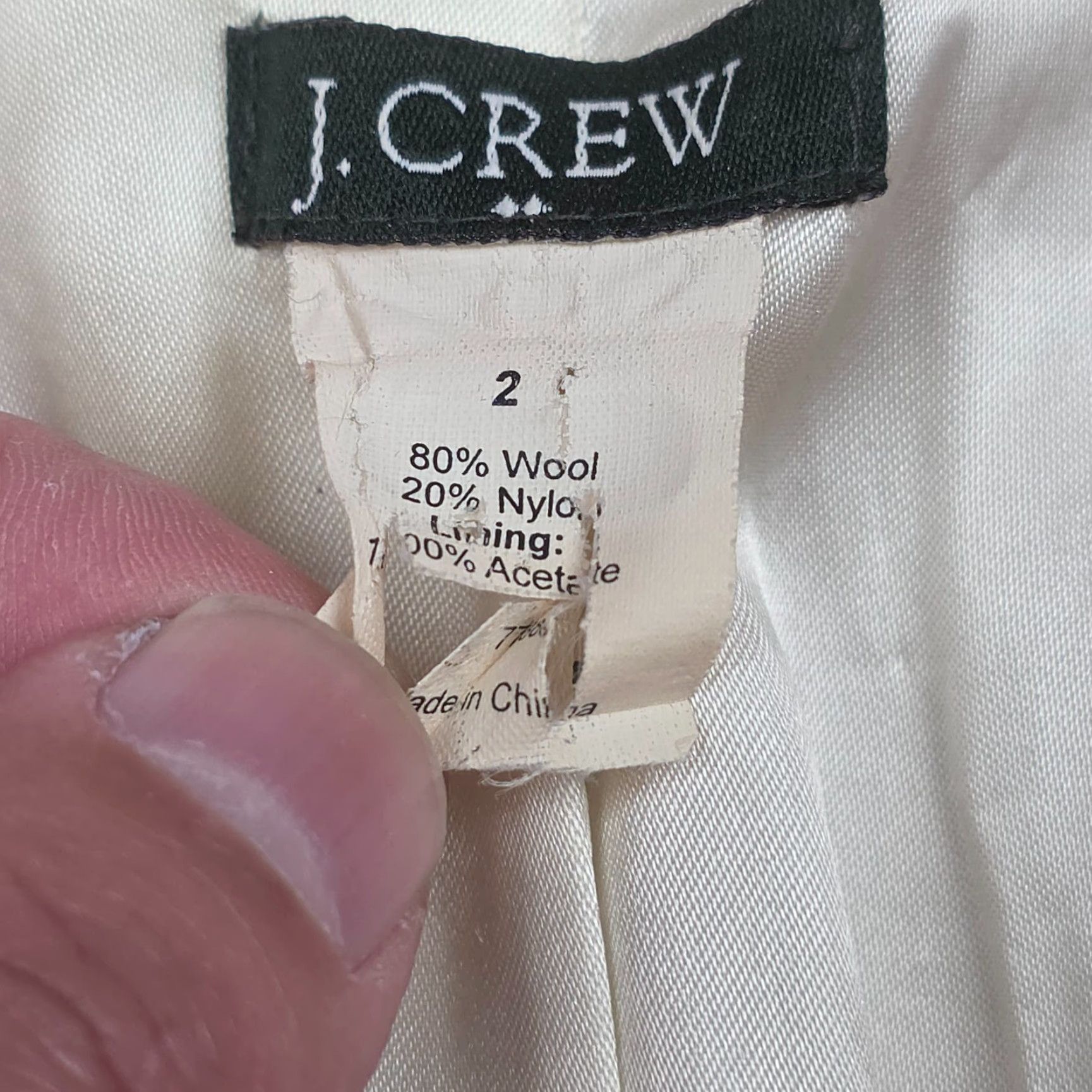 J.Crew J. Crew Wool Blazer Women's Size 2 Red Button Pockets Lined Short Size 26" / US 2 / IT 38 - 5 Thumbnail