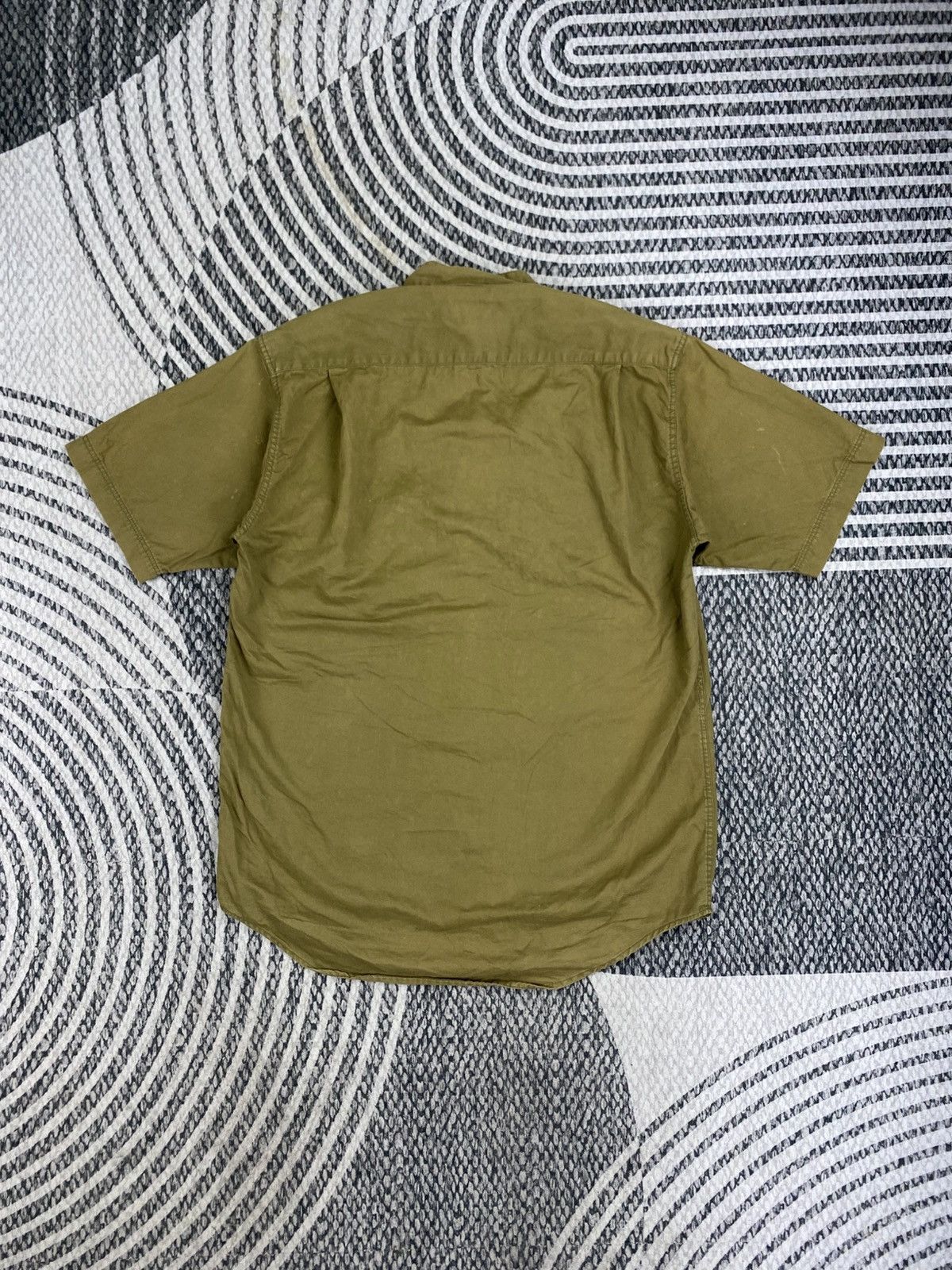 Beams Plus Vtg Beams Olive Green Shortsleeve Zipper Jacket Size US M / EU 48-50 / 2 - 2 Thumbnail