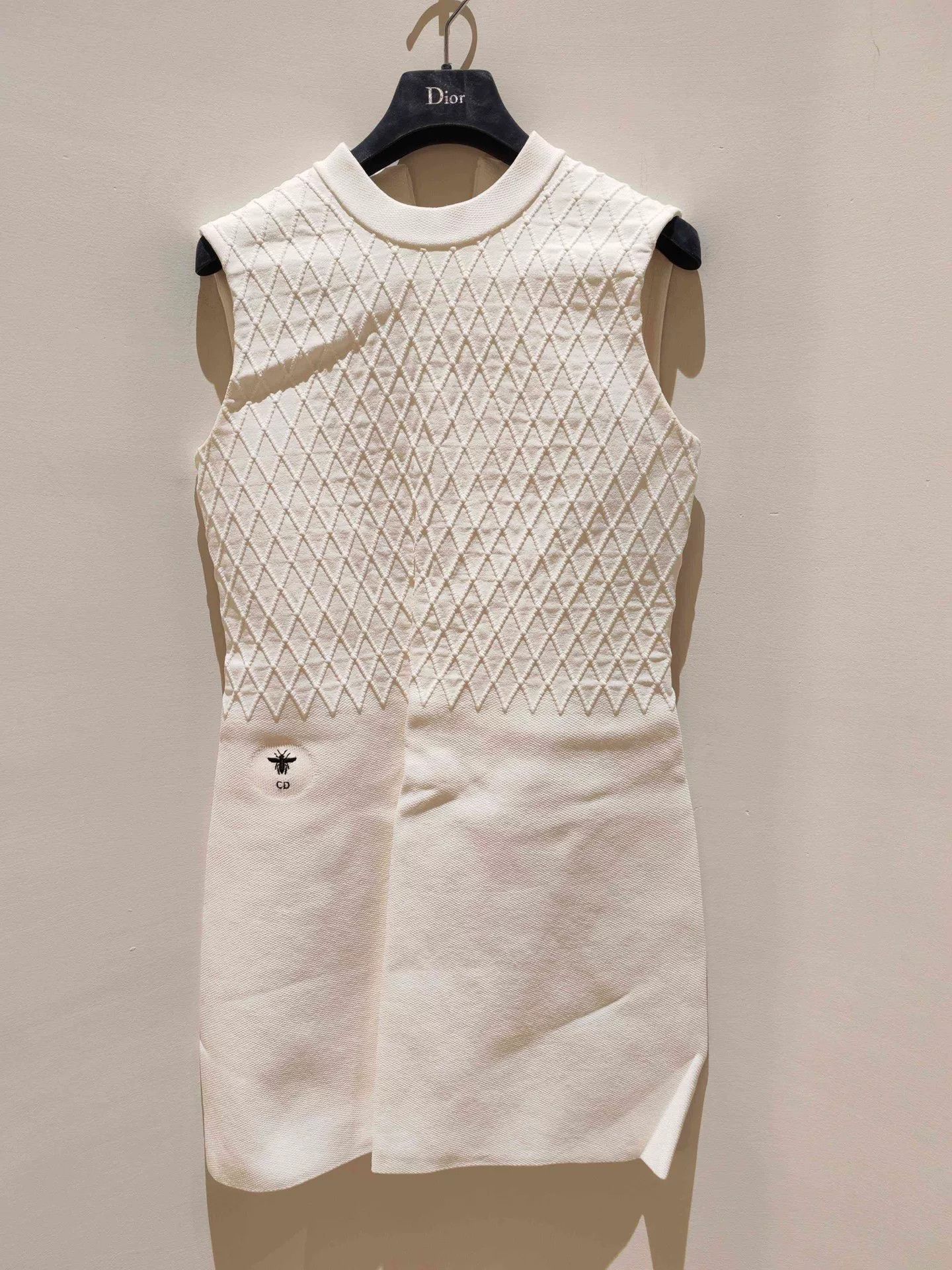 Dior Dior White Sleeveless Dress Size XS / US 0-2 / IT 36-38 - 1 Thumbnail