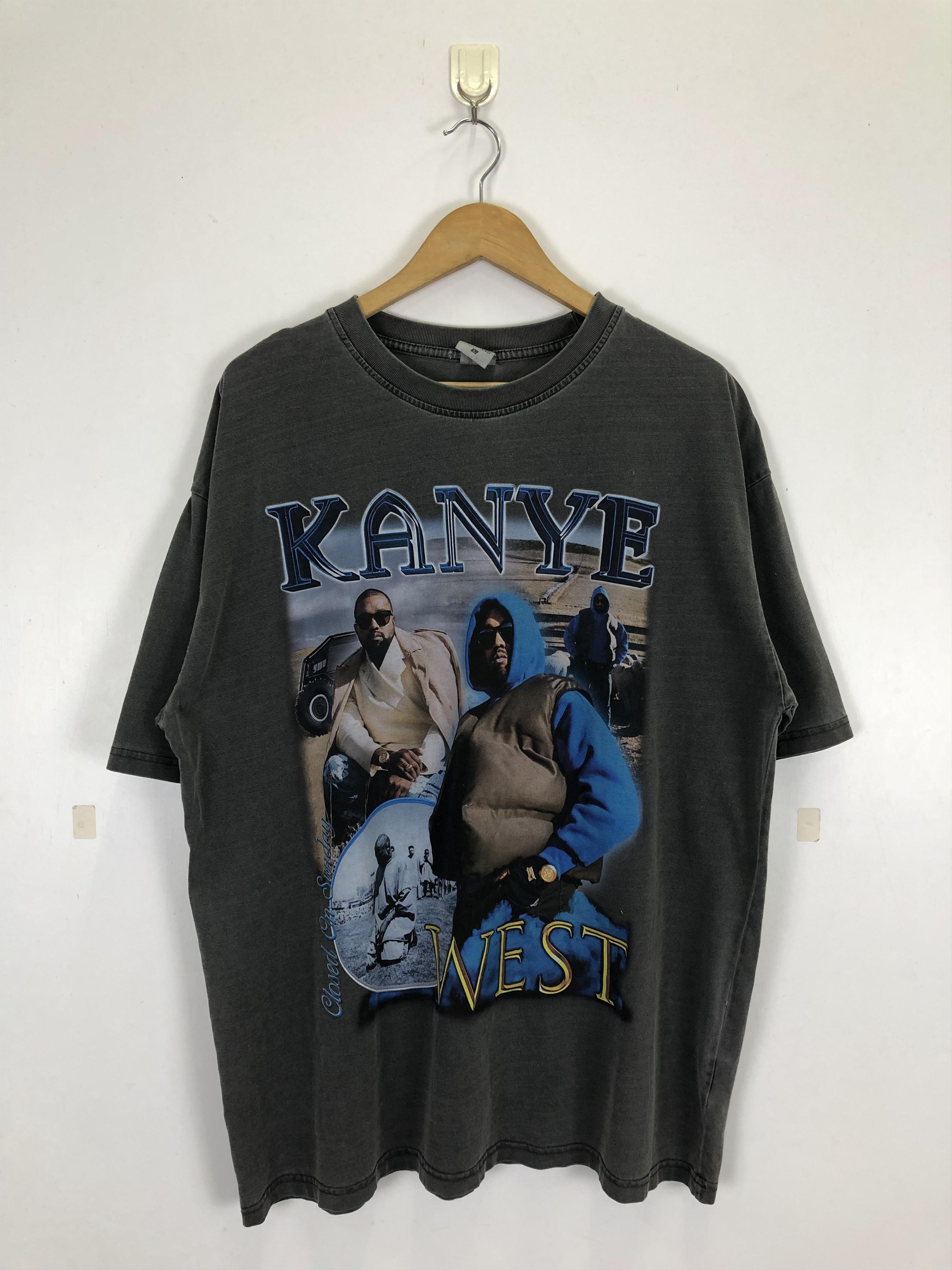 Rap Tees Vintage Kanye West Bootleg Rap Tees Tshirt TA0368 Size US L / EU 52-54 / 3 - 1 Thumbnail