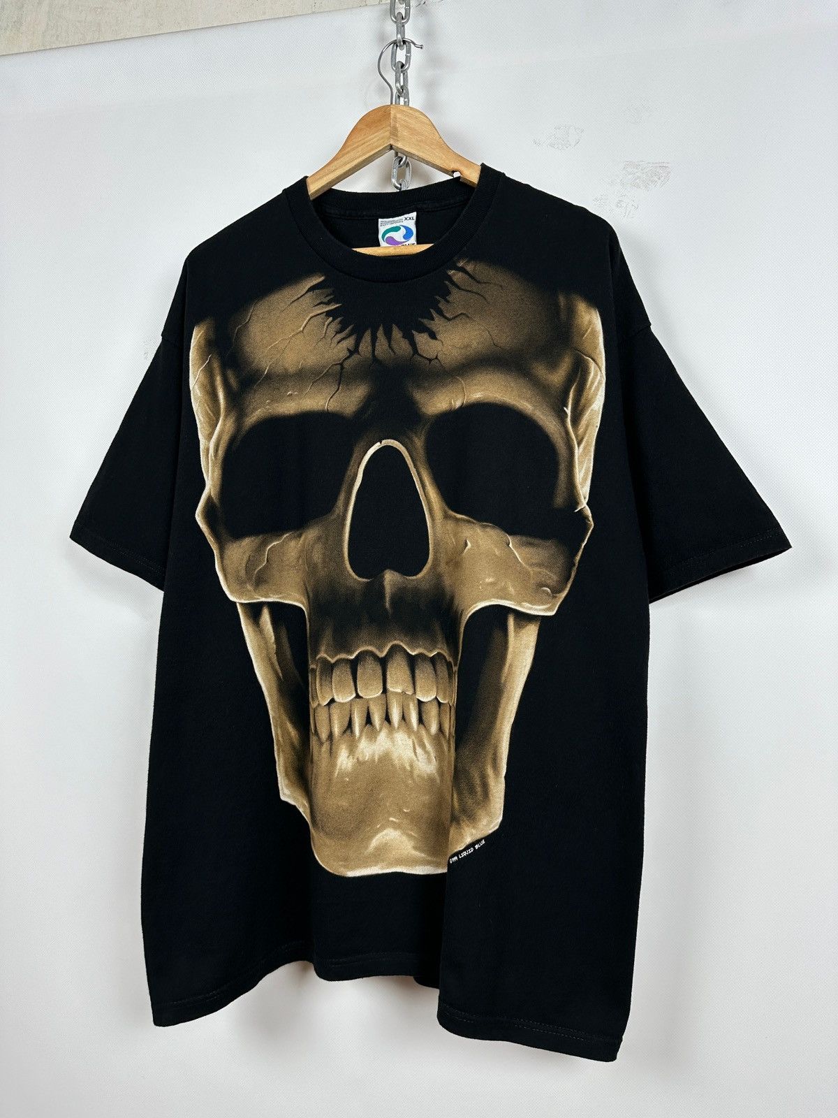 Liquid Blue 1999 Vintage Liquid Blue Skull All Over Print T-Shirt Size US XXL / EU 58 / 5 - 3 Thumbnail