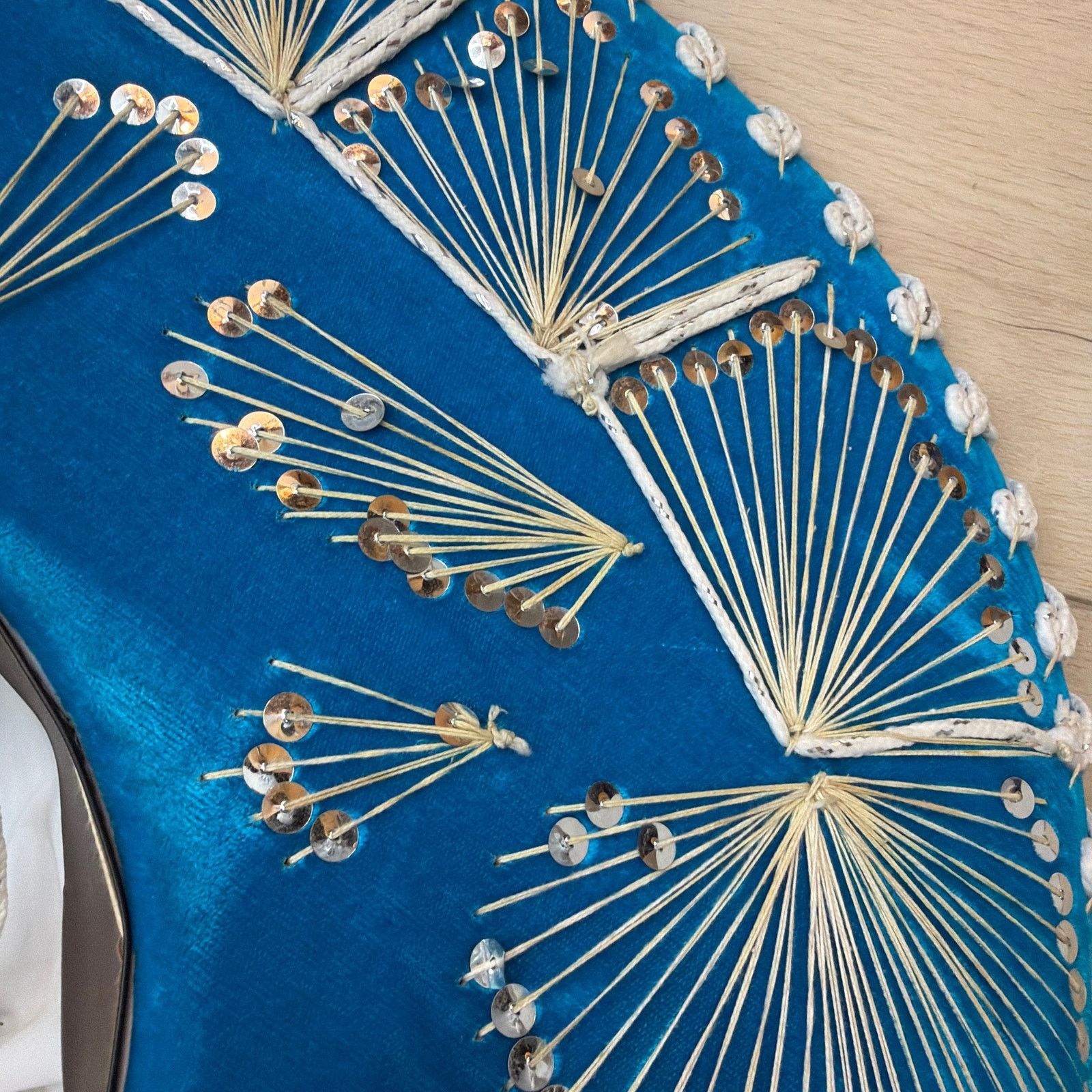 Pigalle Pigalle XXXXX Blue Sequin Sombrero Hat 23 in Diameter Size US M / EU 48-50 / 2 - 15 Thumbnail