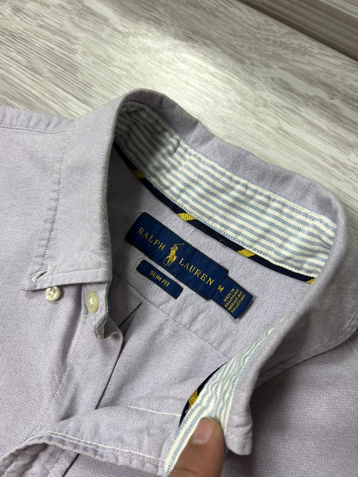 Polo Ralph Lauren Ralph Lauren Purple Button Up Long Sleeve Thick Shirt Size US M / EU 48-50 / 2 - 8 Thumbnail