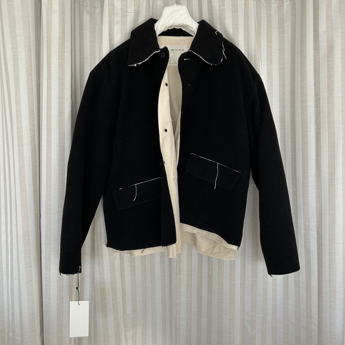 ジャケット・アウター CAMIEL FORTGENS insert worker jacket Camiel Fortgens Cotton Poly Insert Worker Jacket - Blue