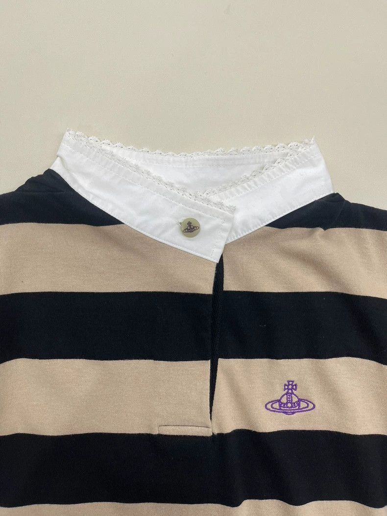 Vivienne Westwood Vivienne Westwood Short summer embroidered striped Polo sh Size XS / US 0-2 / IT 36-38 - 2 Thumbnail