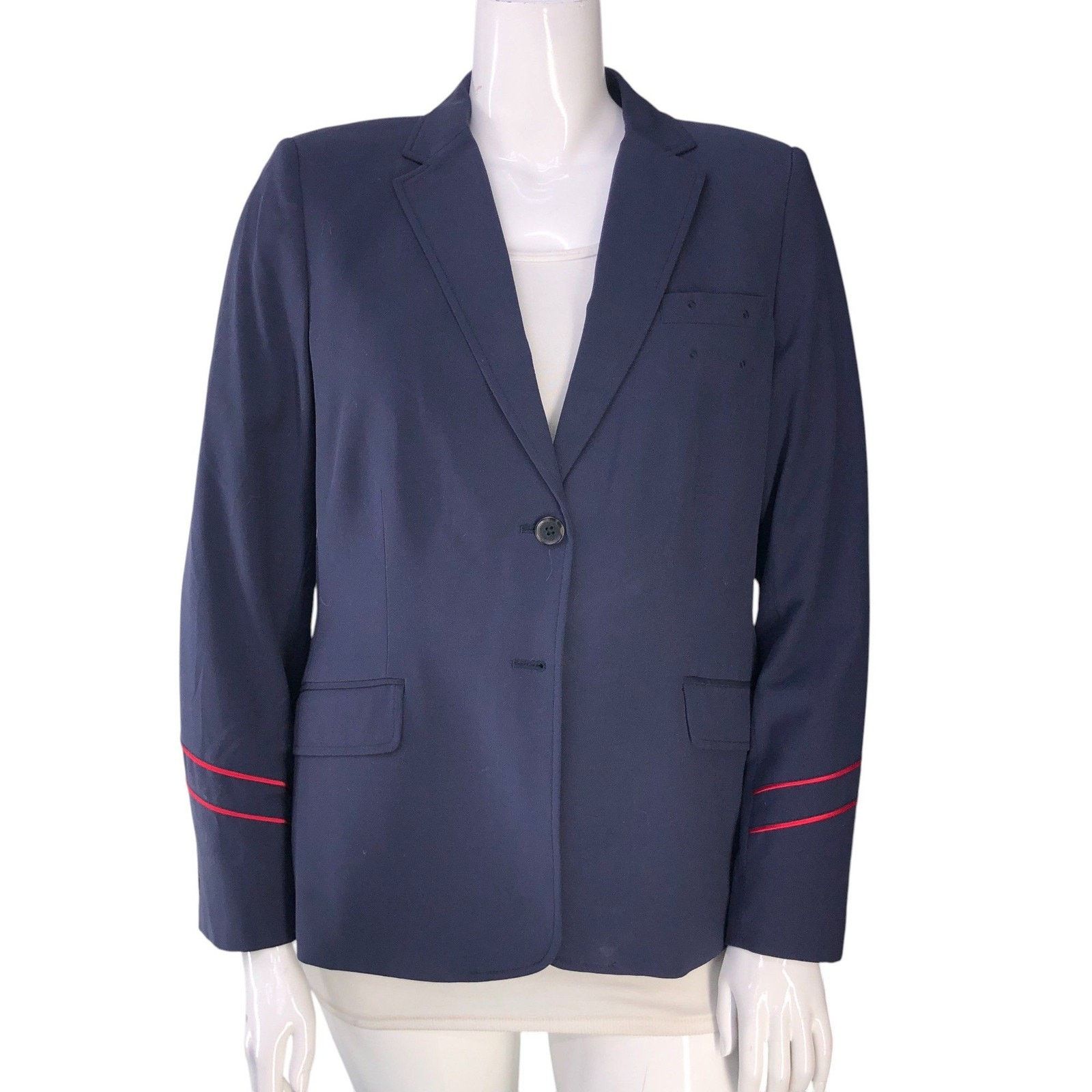 Lands' End Lands End American Airlines Blazer Womens 16 Uniform NWOT Size XXL / US 16-18 / IT 52-54 - 14 Thumbnail