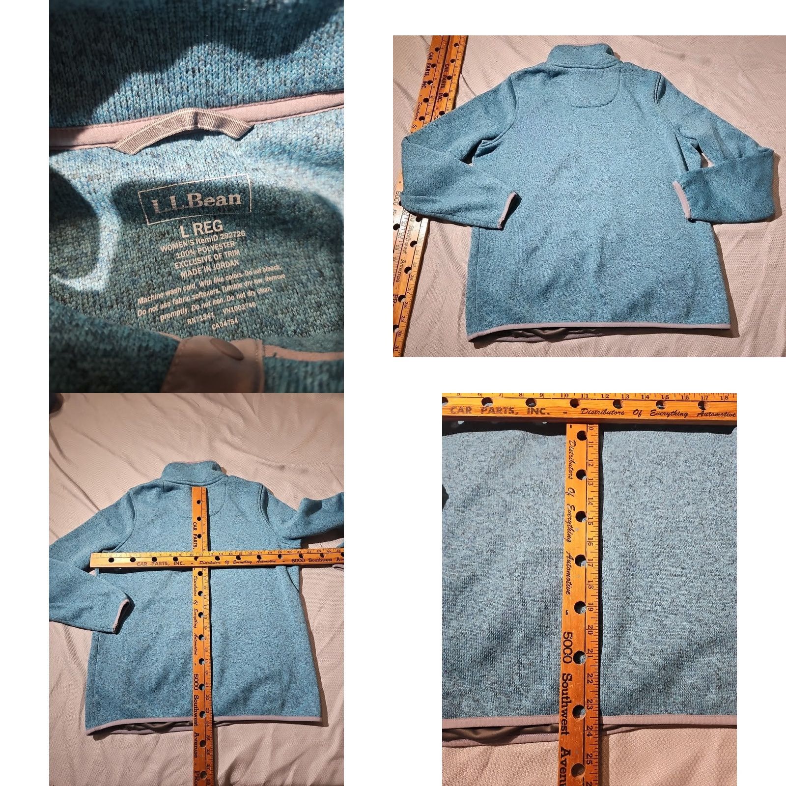 Vintage VINTAGE LL Bean Sweater Womens Large Blue Fleece Pullover T-Snap Outdoor Logo 292726 Size L / US 10 / IT 46 - 8 Thumbnail