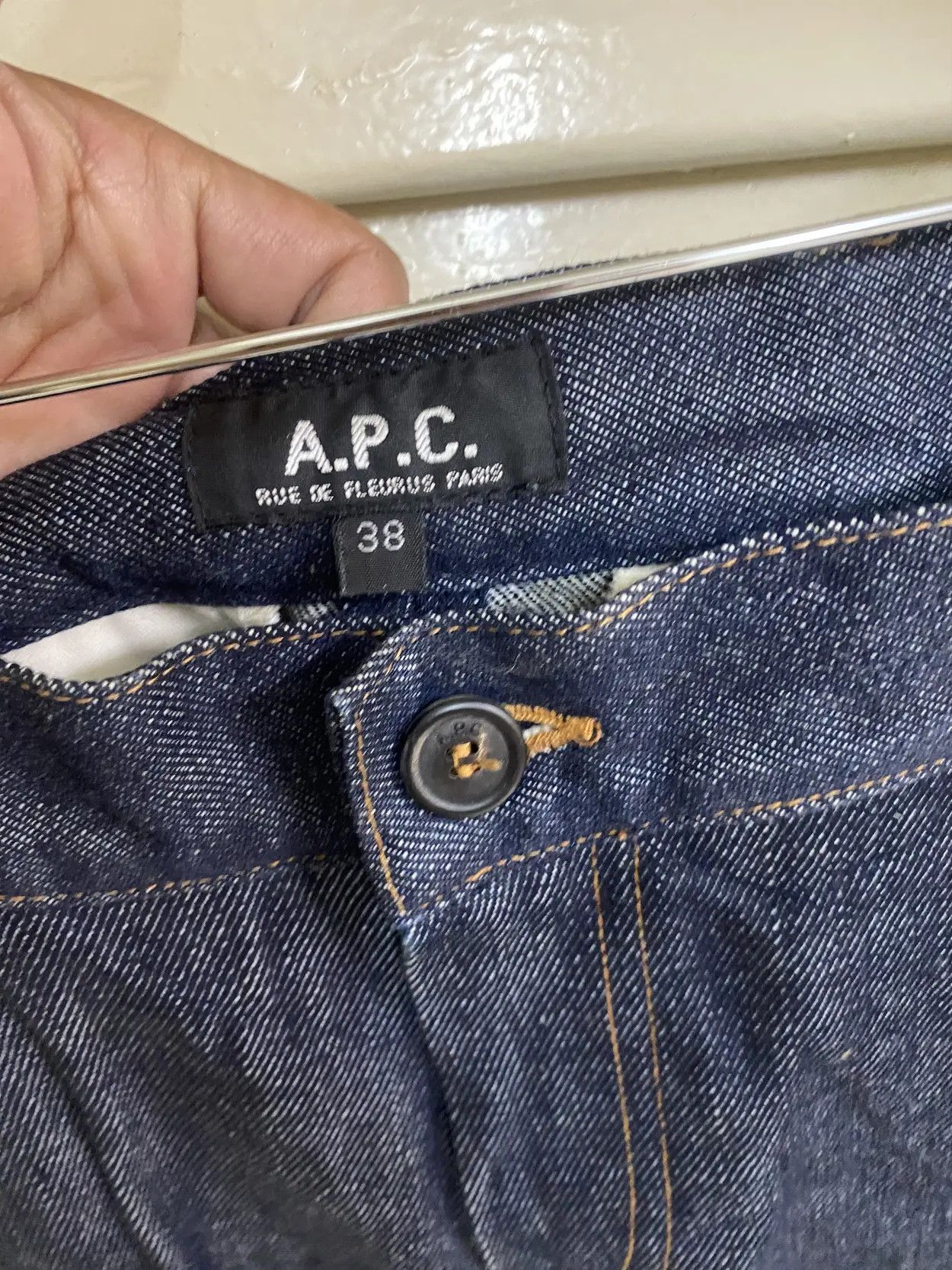 A.P.C. SS17 APC Selvedge Redline Short Rolled Up Denim Size US 30 / EU 46 - 6 Thumbnail