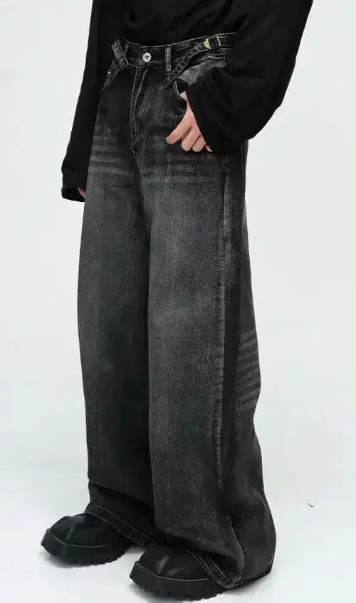 Jean Washed Wide Leg Jeans Size US 30 / EU 46 - 7 Thumbnail