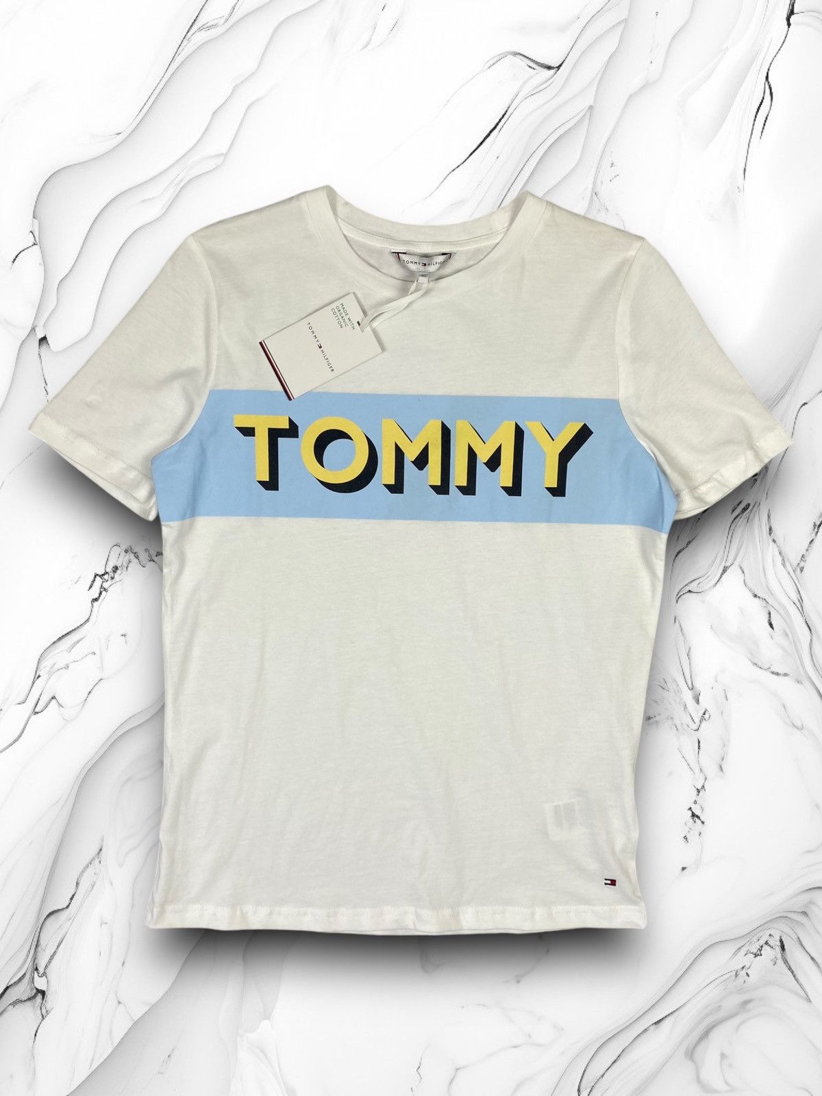 Designer × Tommy Hilfiger Tommy Hilfiger Big Logo Tee Size XS / US 0-2 / IT 36-38 - 1 Thumbnail