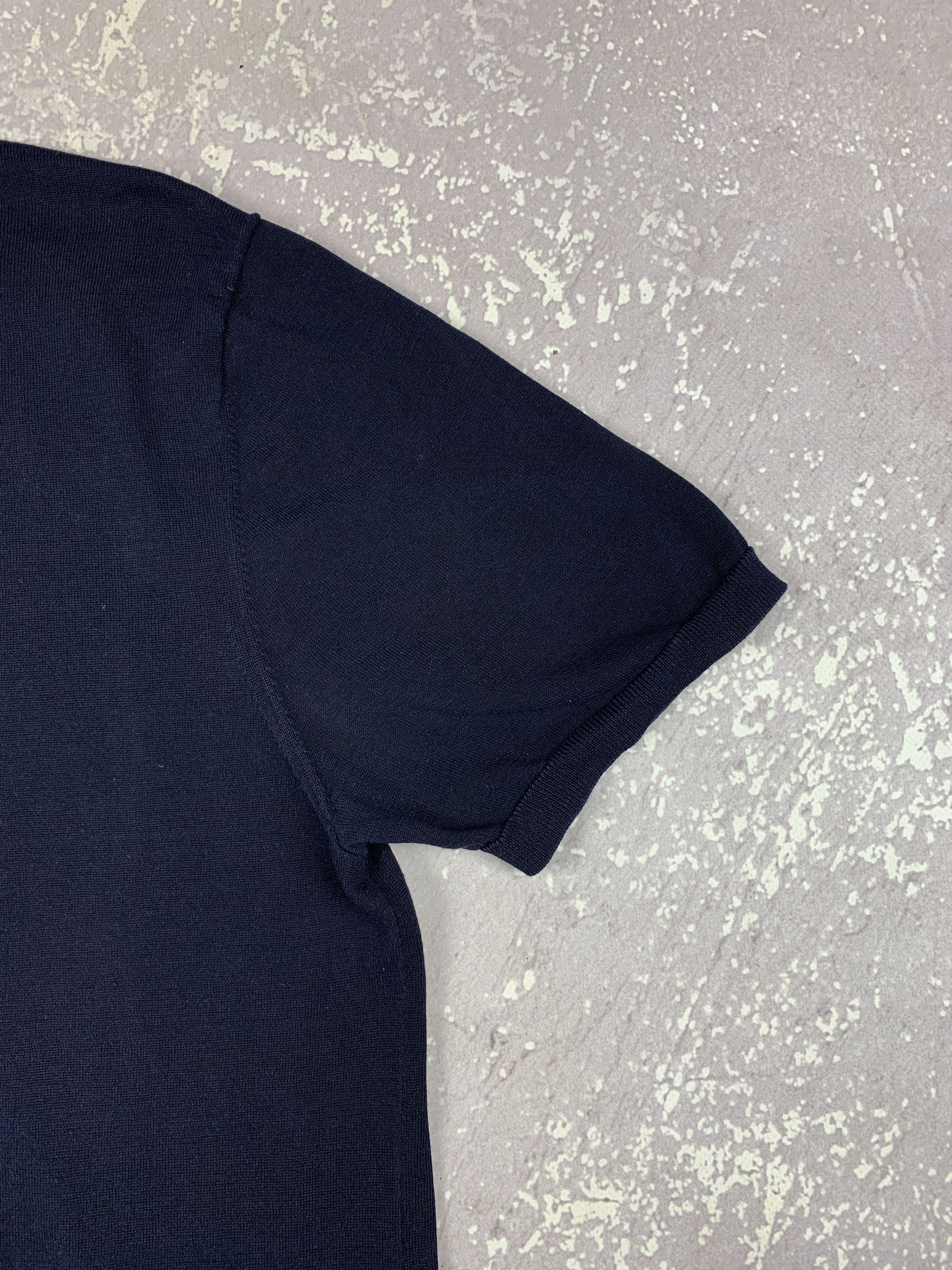 Cos COS Cotton Knit Short Sleeve Jumper Polo Shirt Size US L / EU 52-54 / 3 - 3 Thumbnail