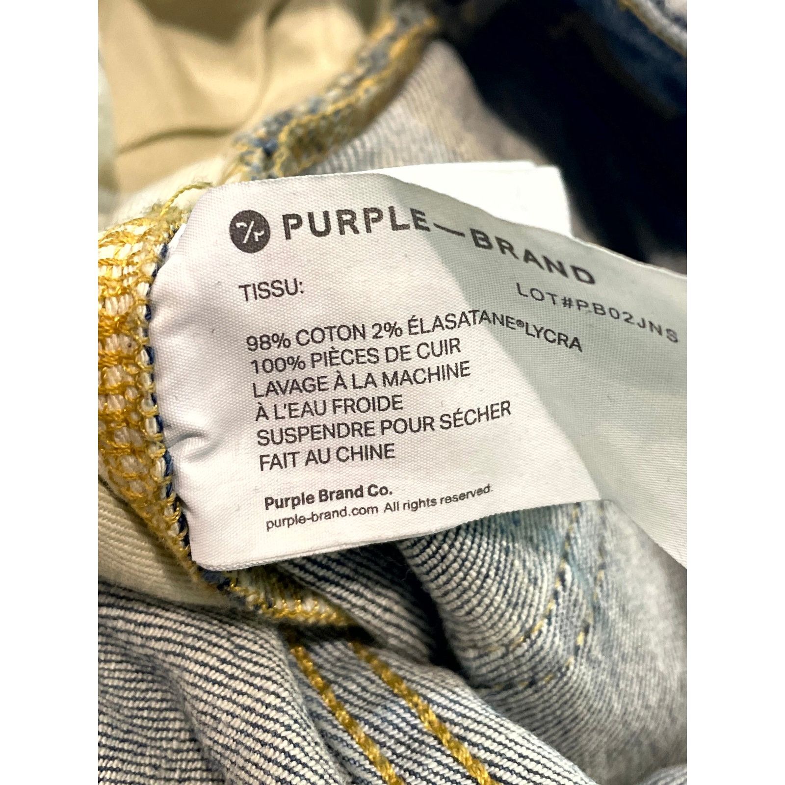 Purple Purple Brand Knee Rip Dark Wash Jeans Size US 28 / EU 44 - 9 Thumbnail