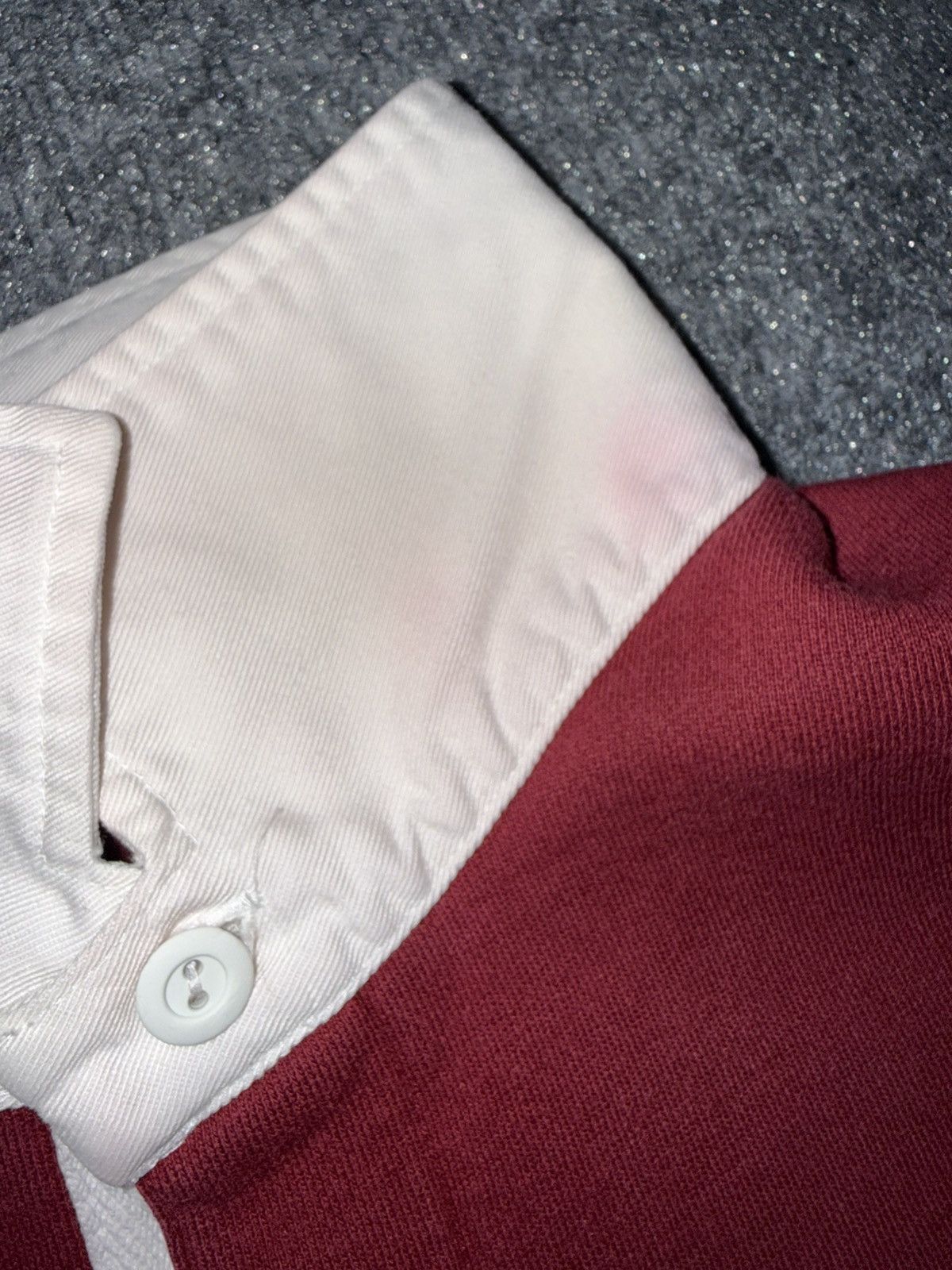 Polo Ralph Lauren Vintage Polo Ralph Lauren Fleece Rugby Shirt Maroon & Black Size US M / EU 48-50 / 2 - 7 Thumbnail