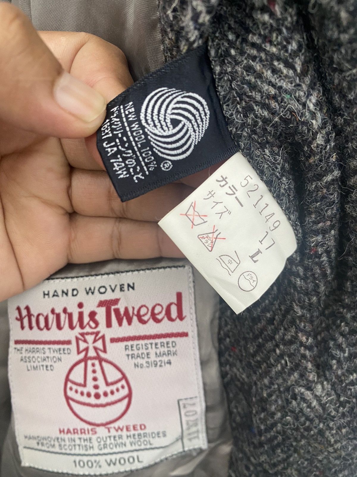 Harris Tweed Legendary Hand Woven Harris Tweed Long Jacket Herringbone Size US M / EU 48-50 / 2 - 8 Thumbnail