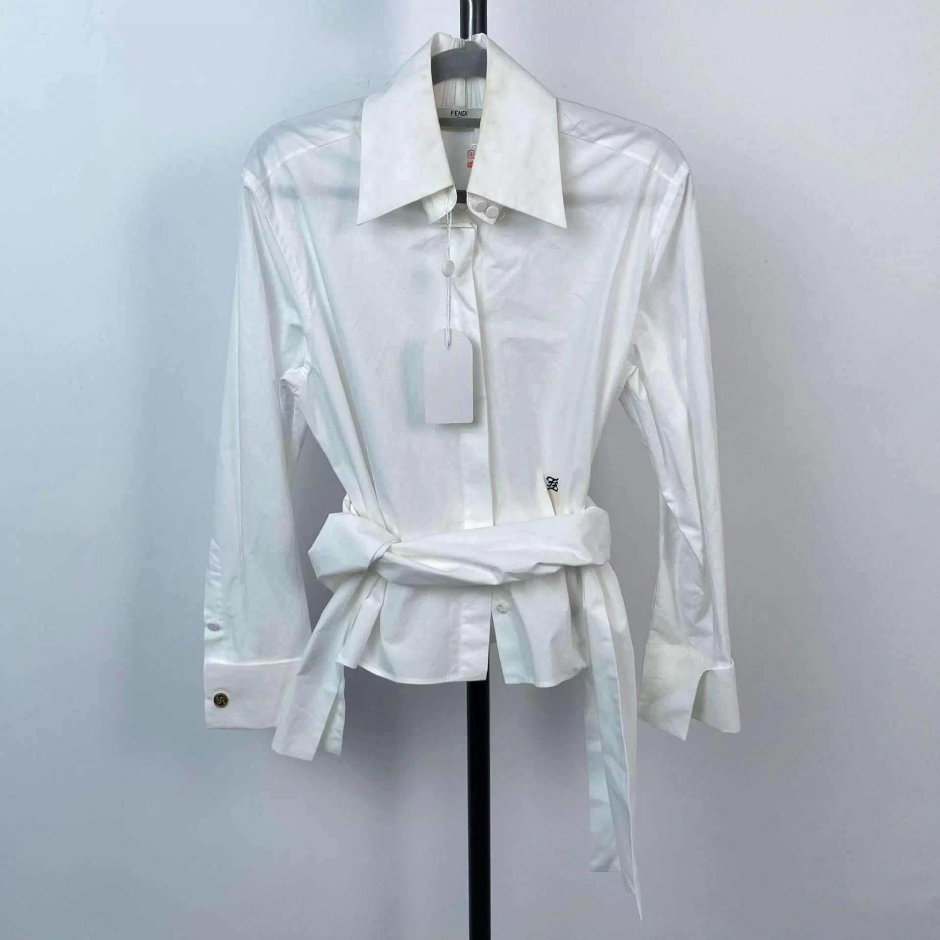 Fendi Fendi Men's Shirt White 38 Size XS / US 0-2 / IT 36-38 - 1 Thumbnail