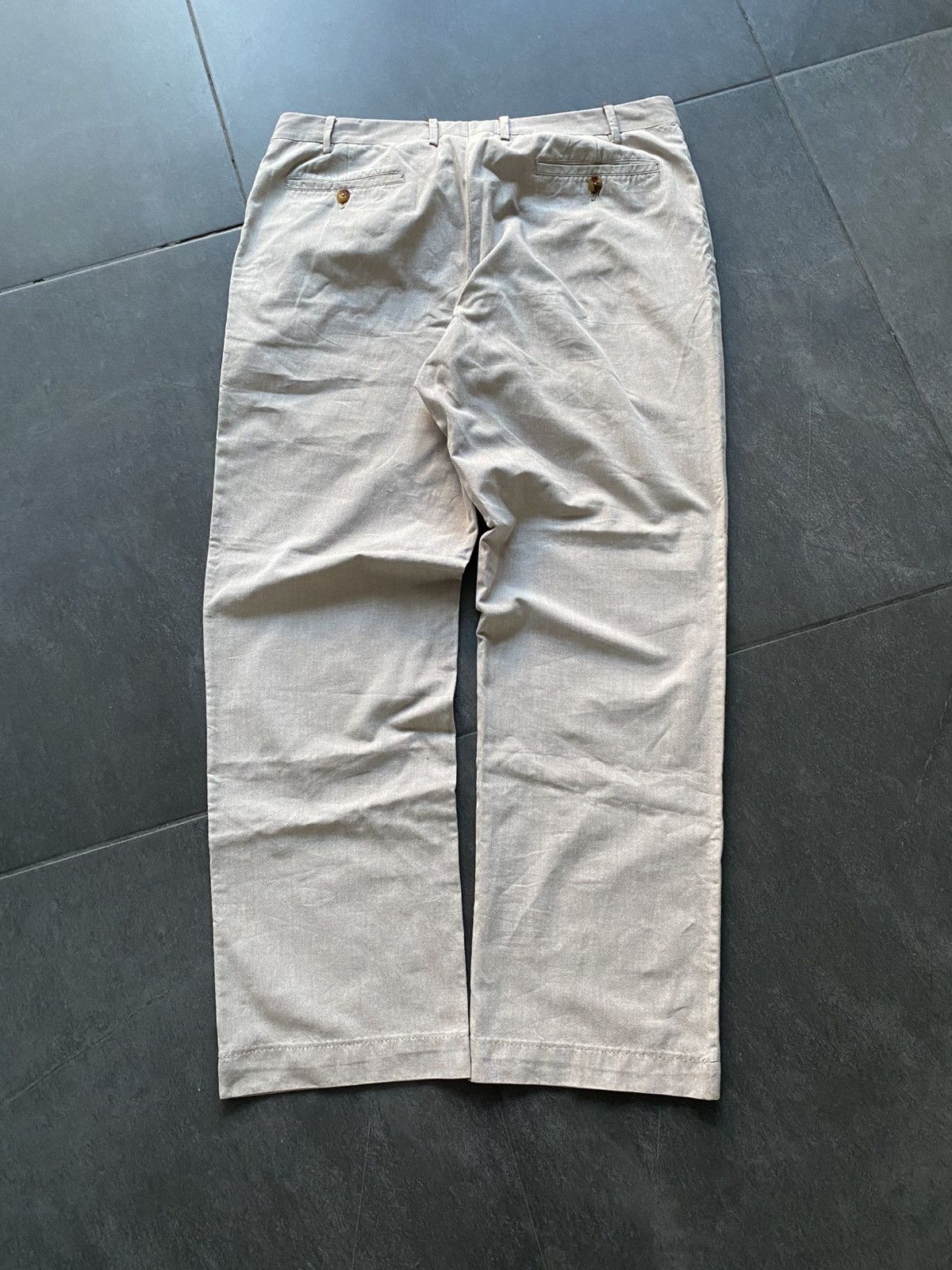 Loro Piana lora piana casual wide leg cotton chino pant IT54 Size US 34 / EU 50 - 1 Thumbnail