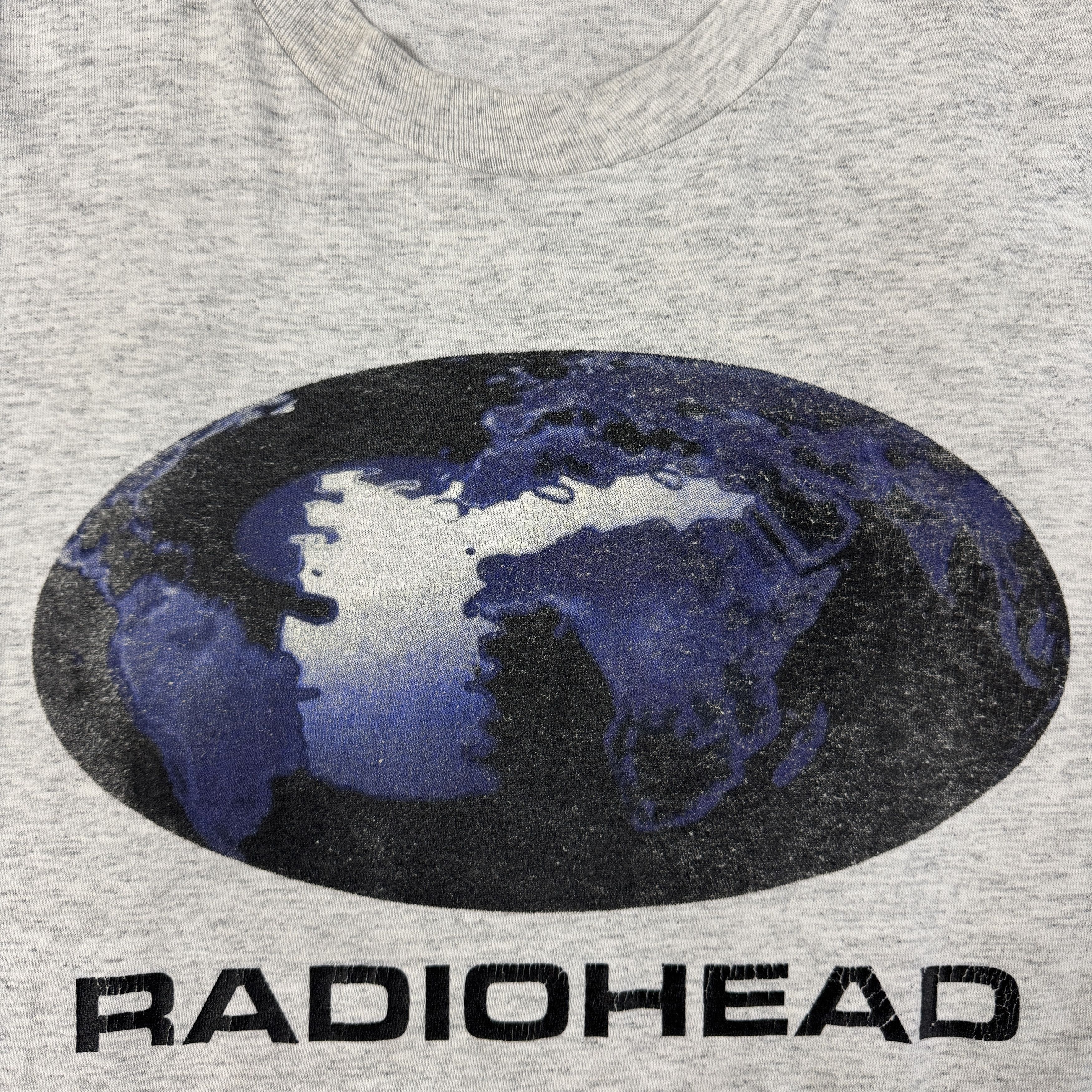 Band Tees Vintage 90s Radiohead UK Tour Shirt Size US XL / EU 56 / 4 - 7 Thumbnail