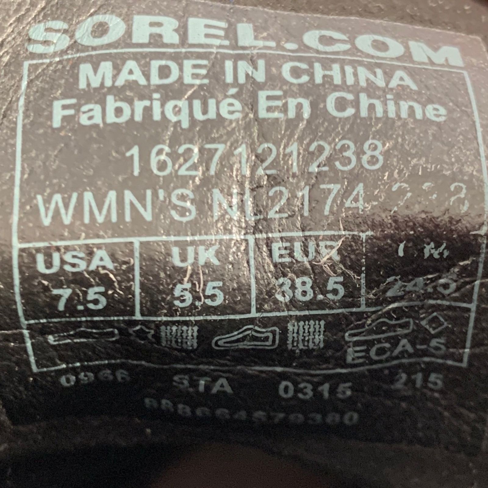SOREL SOREL 7.5 Black Taupe Canvas Mixed Materials Wedge Boots Size US 7.5 / IT 37.5 - 8 Thumbnail