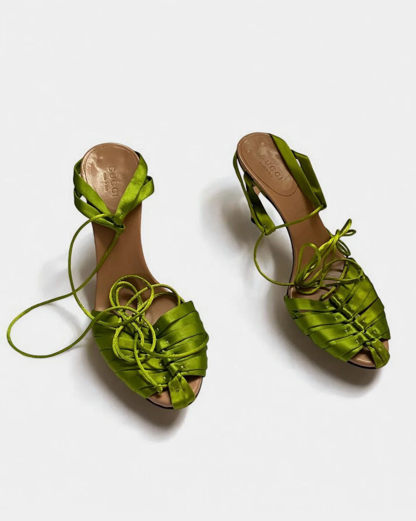 Gucci × Tom Ford Gucci by Tom Ford Green Corset Heels, SS 2004 Size US 6.5 / IT 36.5 - 5 Thumbnail