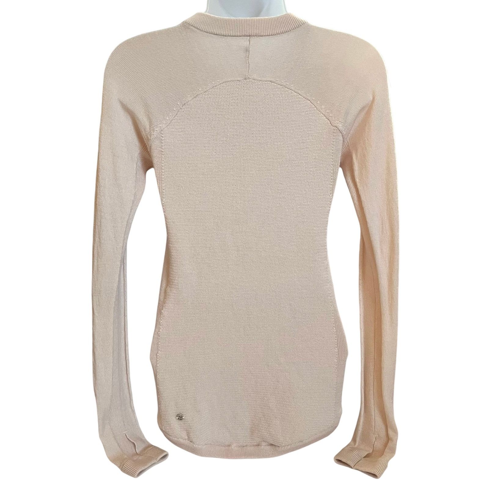 Lululemon Lululemon Sit In Lotus Sweater Cream Pink MerinoWool Sweater Size XS / US 0-2 / IT 36-38 - 12 Thumbnail