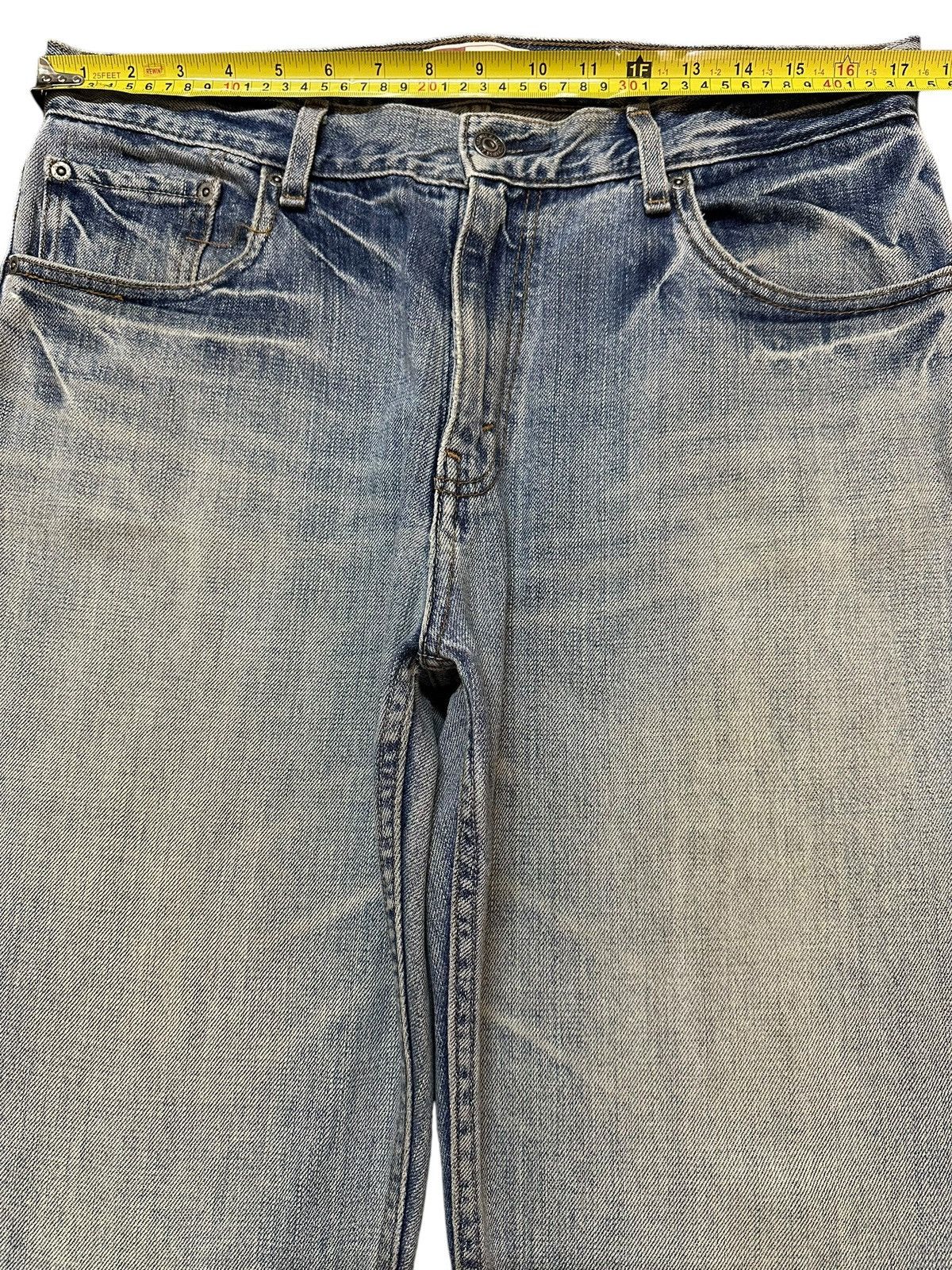 Levi's Vintage 90s Levis Signature Faded Wash Distress Baggy Jeans Size US 34 / EU 50 - 13 Thumbnail