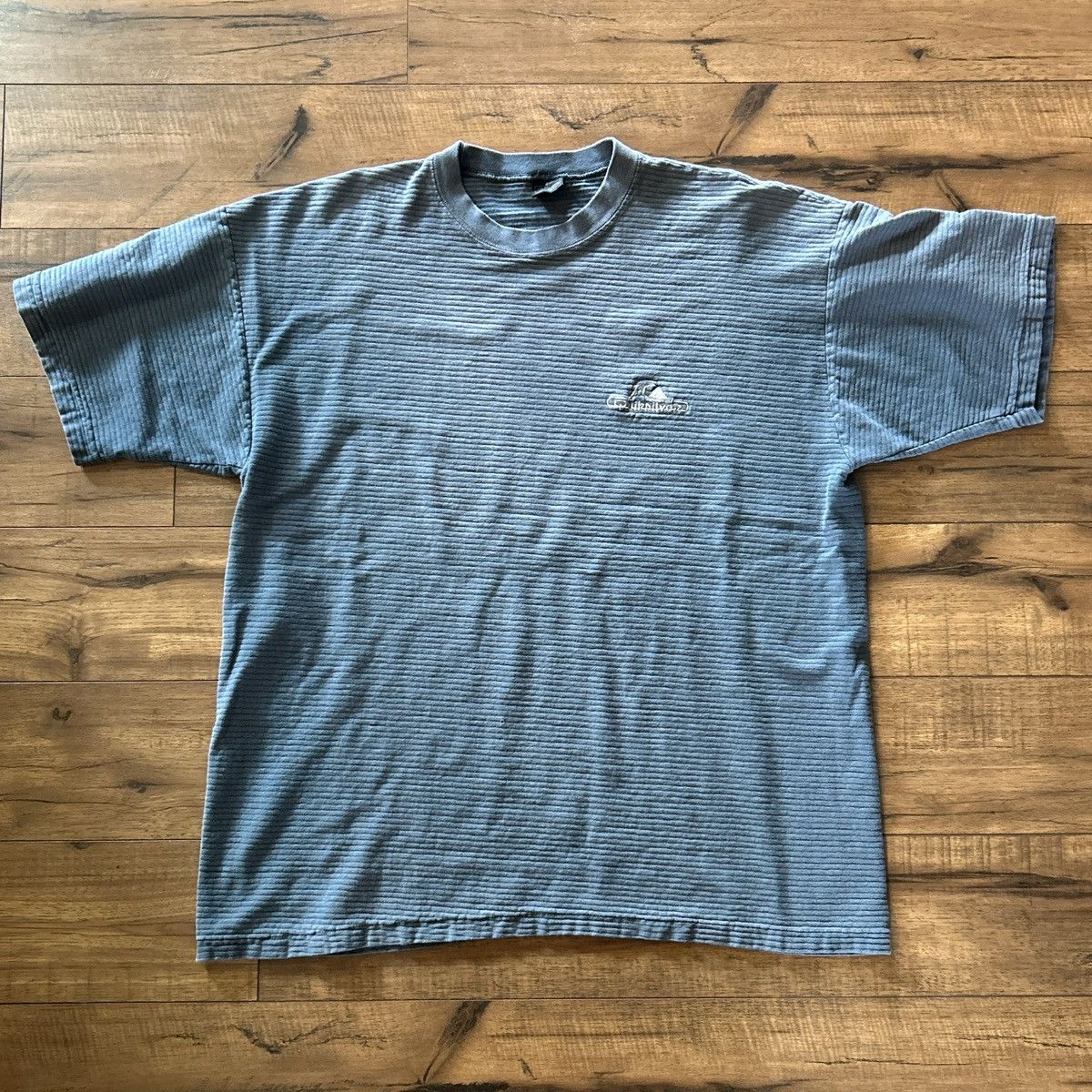 Quiksilver × Vintage blue vintage 1996 single stitch corduroy quiksilver t-shirt Size US L / EU 52-54 / 3 - 2 Thumbnail