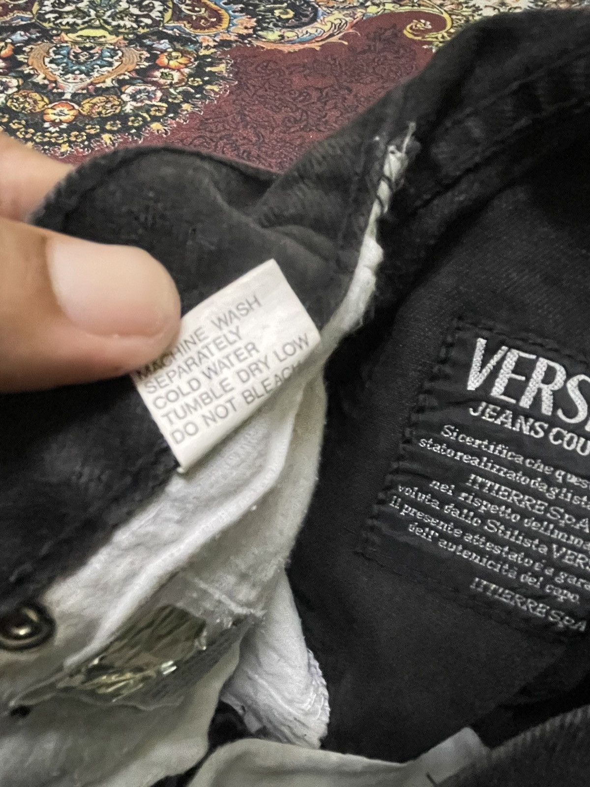 Versace Jeans Couture Versace Black Denim Jeans Size 24" / US 00 / IT 34 - 10 Thumbnail