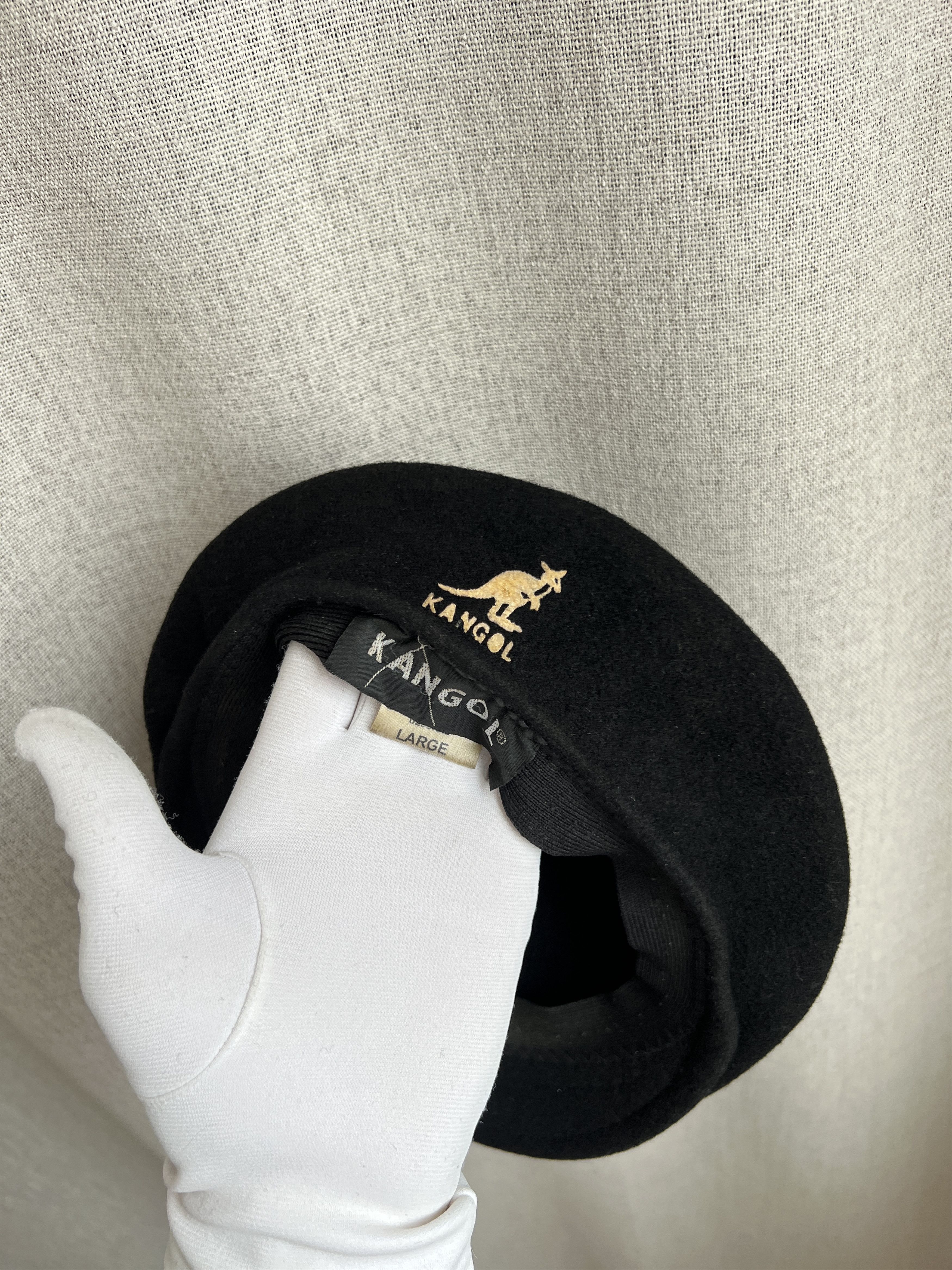 Kangol Vintage Kangol Black Wool Hat Size ONE SIZE - 1 Thumbnail