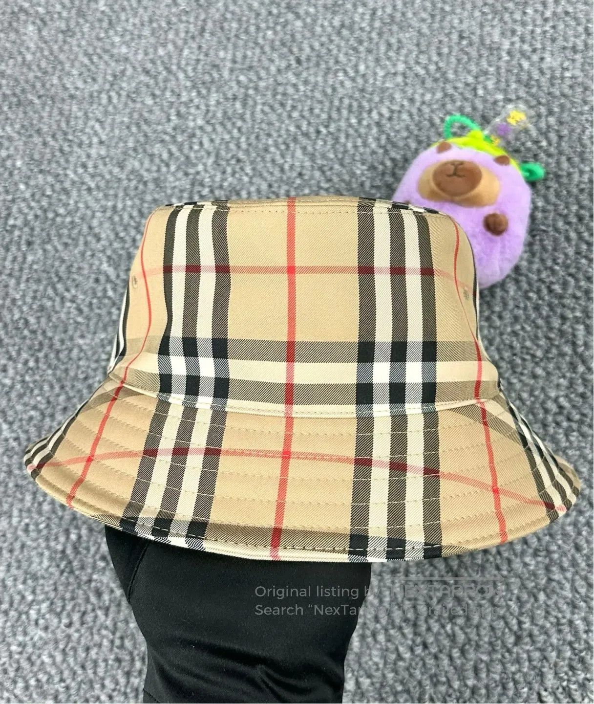Burberry Burberry size S Classic Khaki Plaid Fisherman's Hat| Size ONE SIZE - 2 Thumbnail