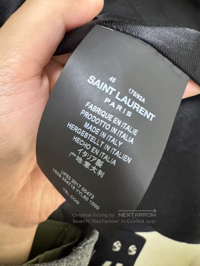 Saint Laurent Paris Saint Laurent Paris Baseball Jacket i Size US S / EU 44-46 / 1 - 3 Thumbnail