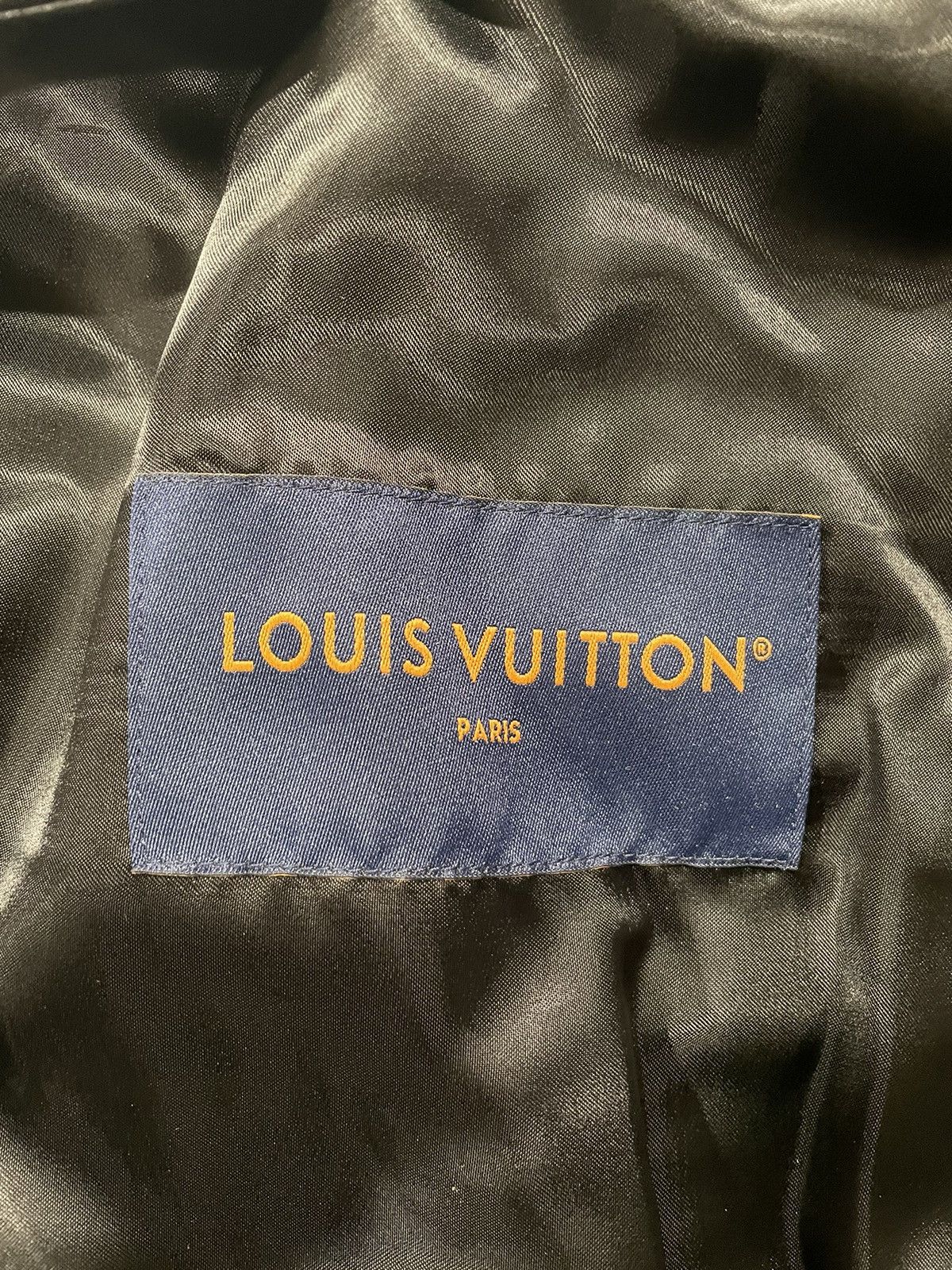 Louis Vuitton Louis Vuitton Black Leather Varsity Jacket Size US L / EU 52-54 / 3 - 14 Thumbnail