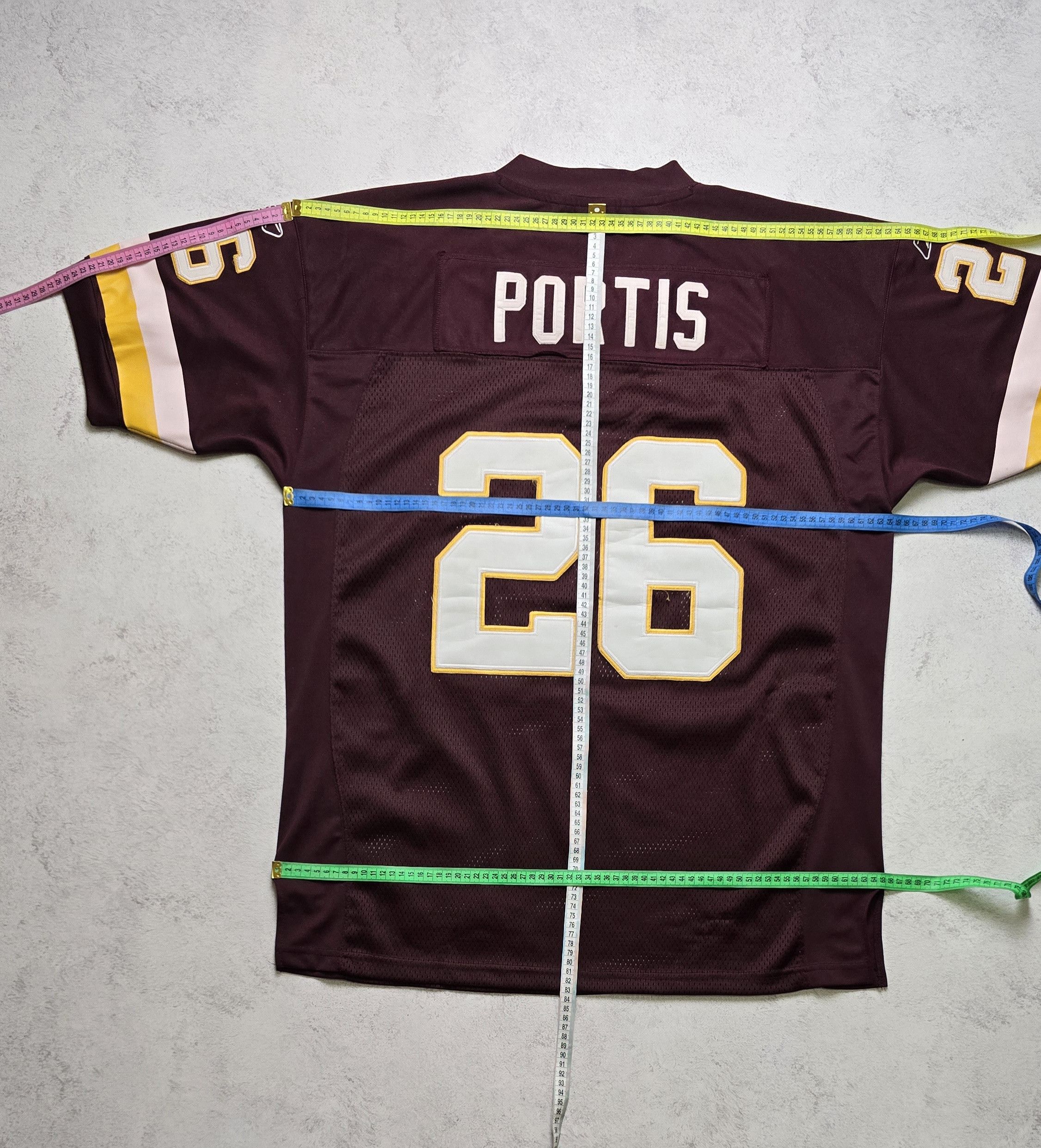 Reebok Washington Redskins #26 Clinton Portis NFL Jersey Sewn Size US L / EU 52-54 / 3 - 4 Thumbnail