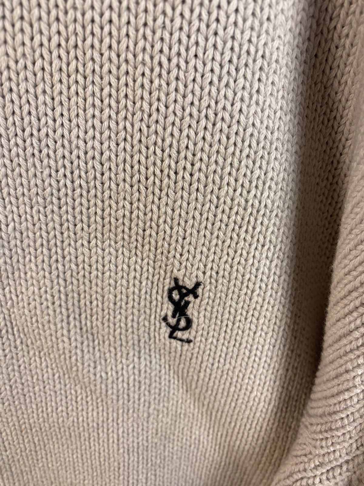 Pale YSL Sweater Knit Yves Saint Laurent Sweater