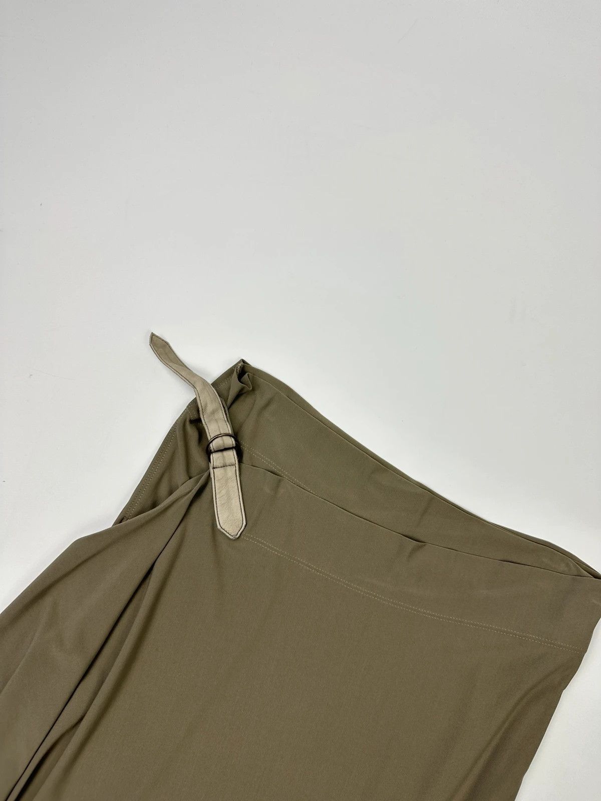 plein sud Plein Sud 00’s Wrap Asymmetrical Khaki Long Skirt Size 25" / US 0 / IT 36 - 3 Thumbnail