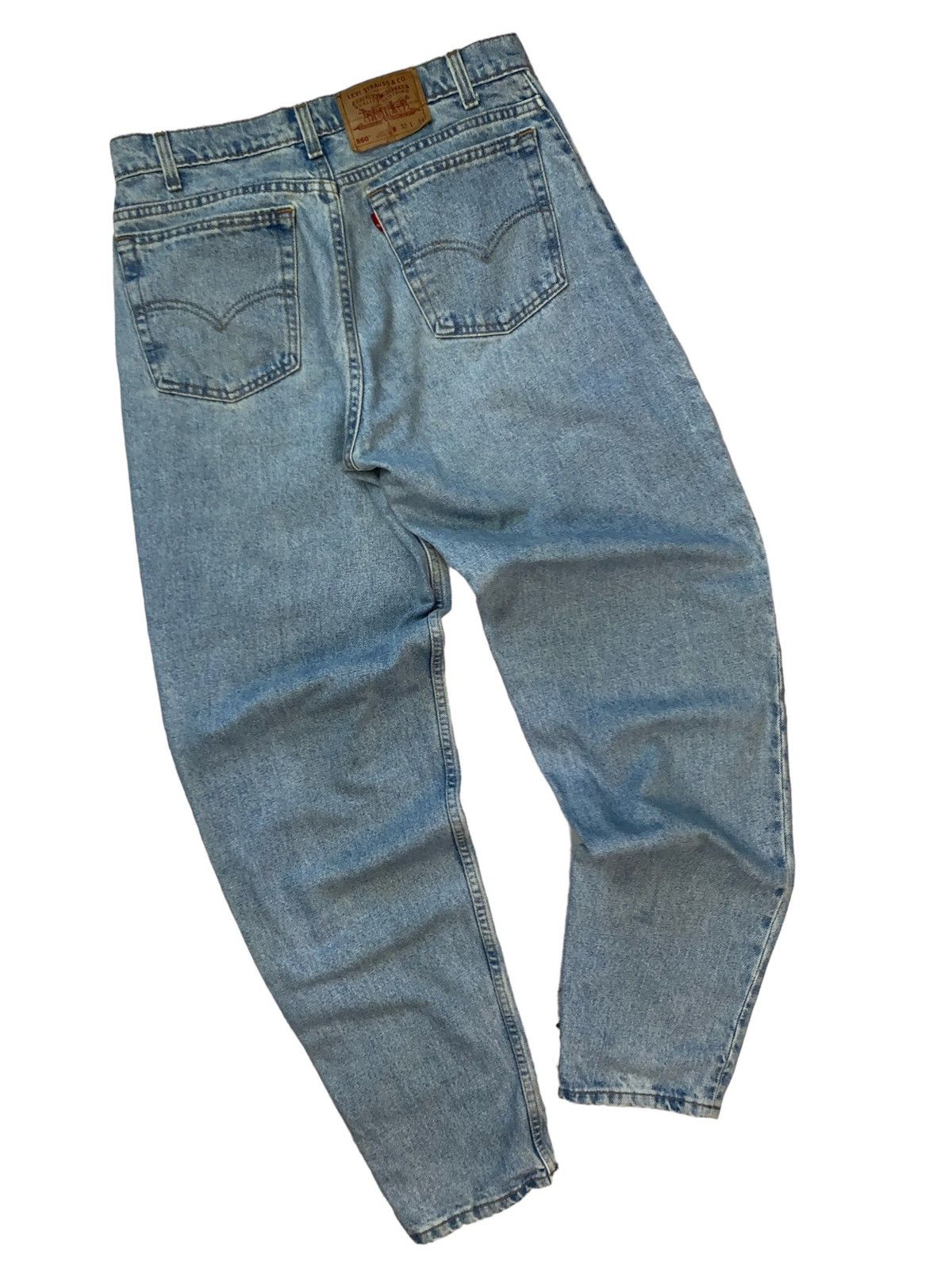 image of Levis Vintage Clothing Levis 560 Vintage Denim Jeans Banana Blue, Men's (Size 30)