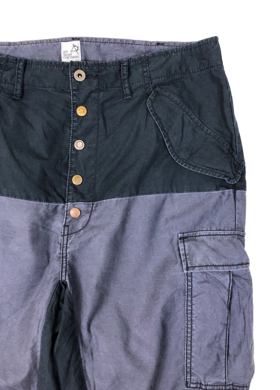 Japanese Brand × go slow caravan Go Slow Caravan Hyrid Cropped Pants Size US 34 / EU 50 - 6 Thumbnail