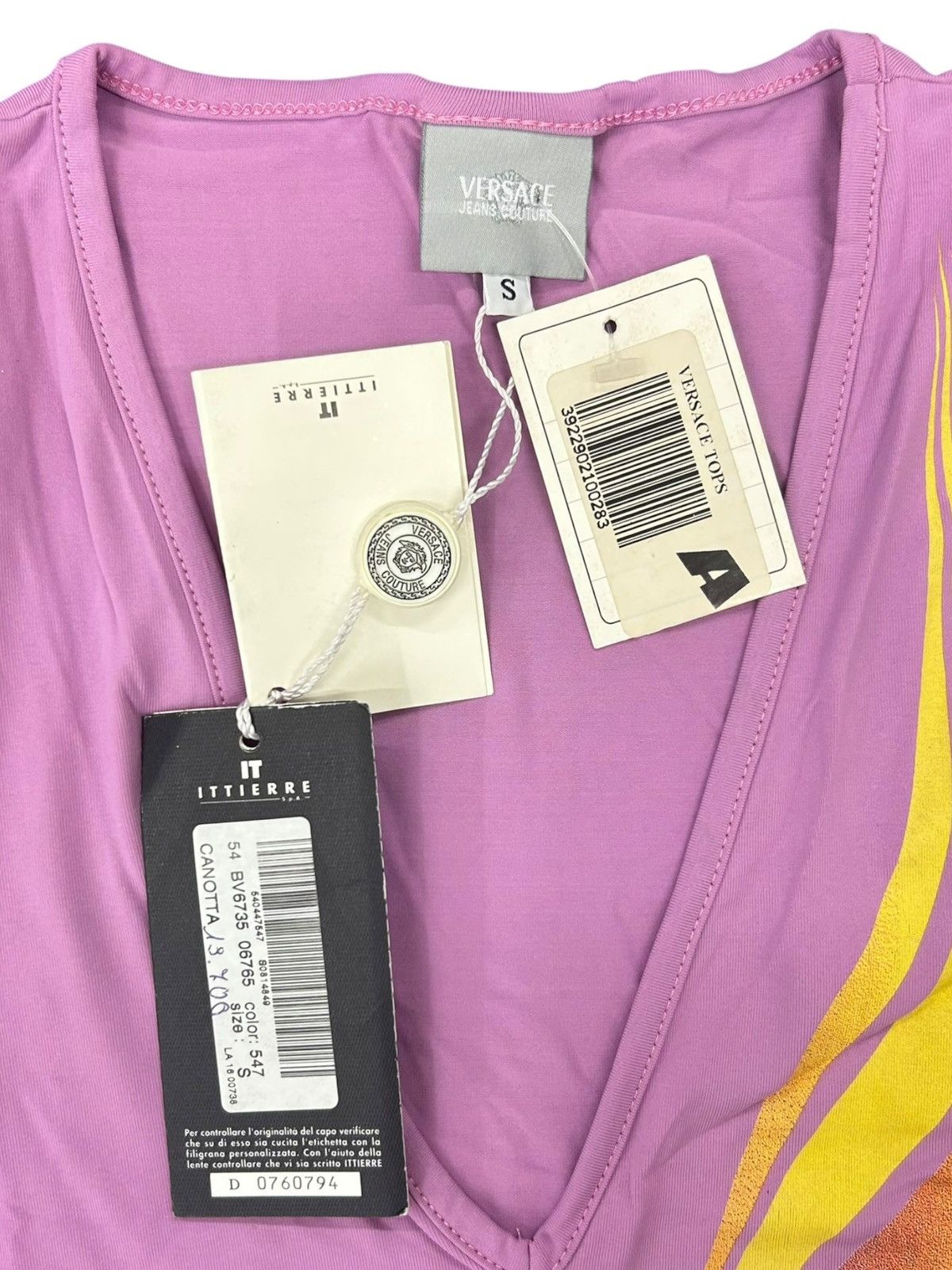 Versace Jeans Couture Archival Versace Jeans Couture Y2K Pink Flame TankTop size S Size S / US 4 / IT 40 - 5 Thumbnail
